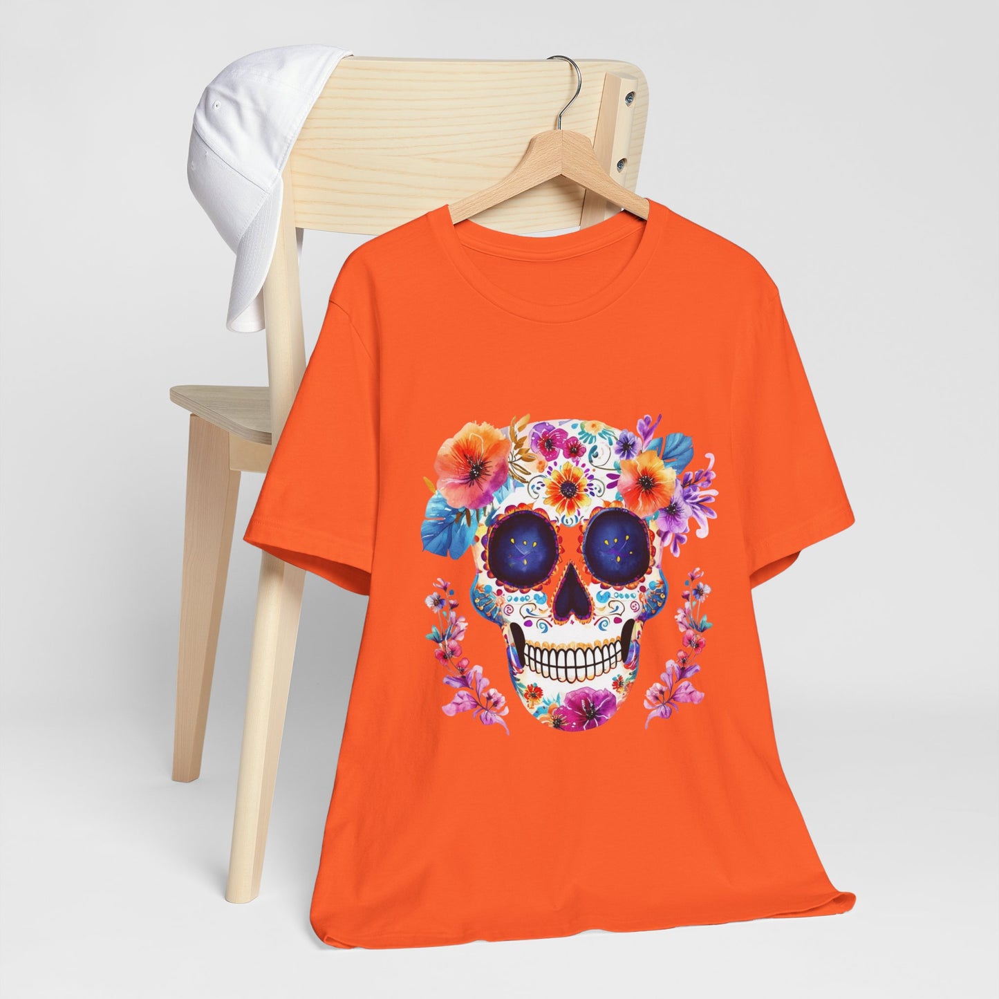 Day of the dead sugar skull Unisex Jersey Short Sleeve Tee