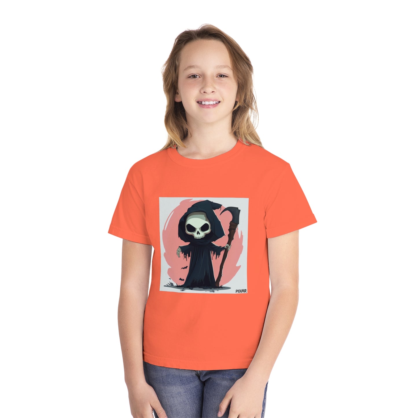 Cute Pink Grim Reaper Youth Midweight Tee