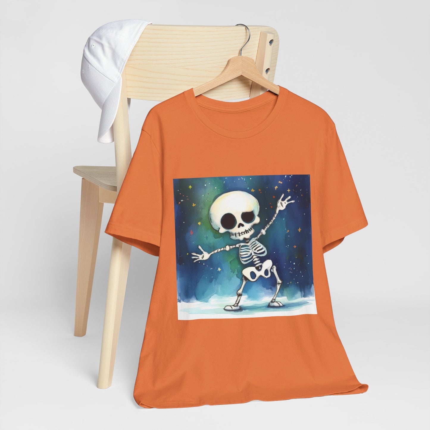 Cute Dancing Skeleton Unisex Jersey Short Sleeve Tee