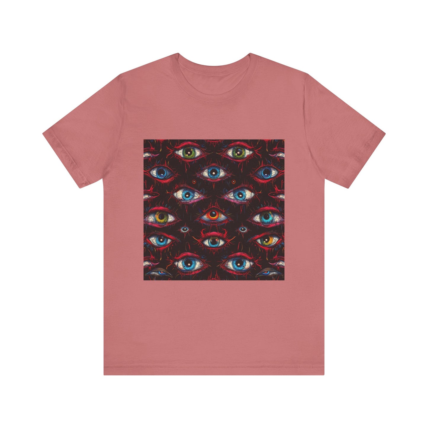 Creepy Eye Pattern Unisex Jersey Short Sleeve Tee