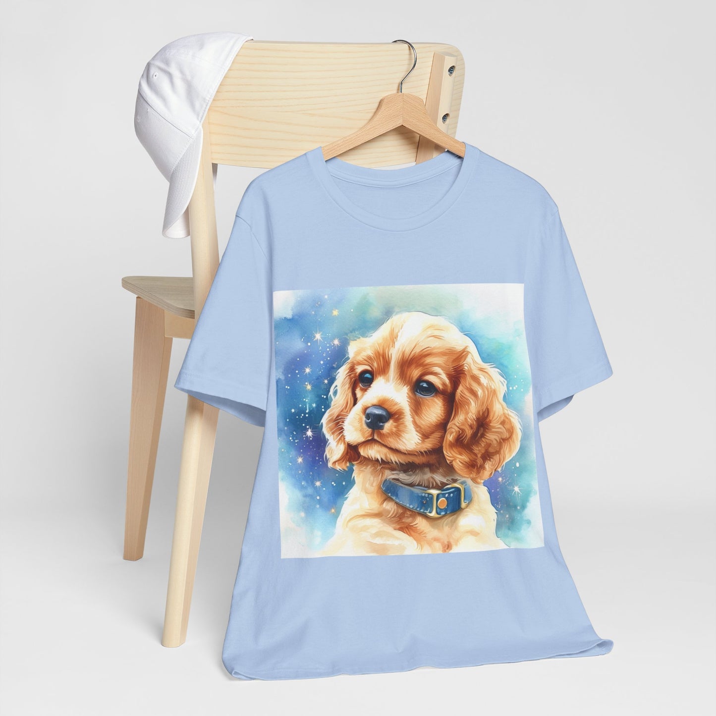 Starry Cocker Spaniel Unisex Jersey Short Sleeve Tee