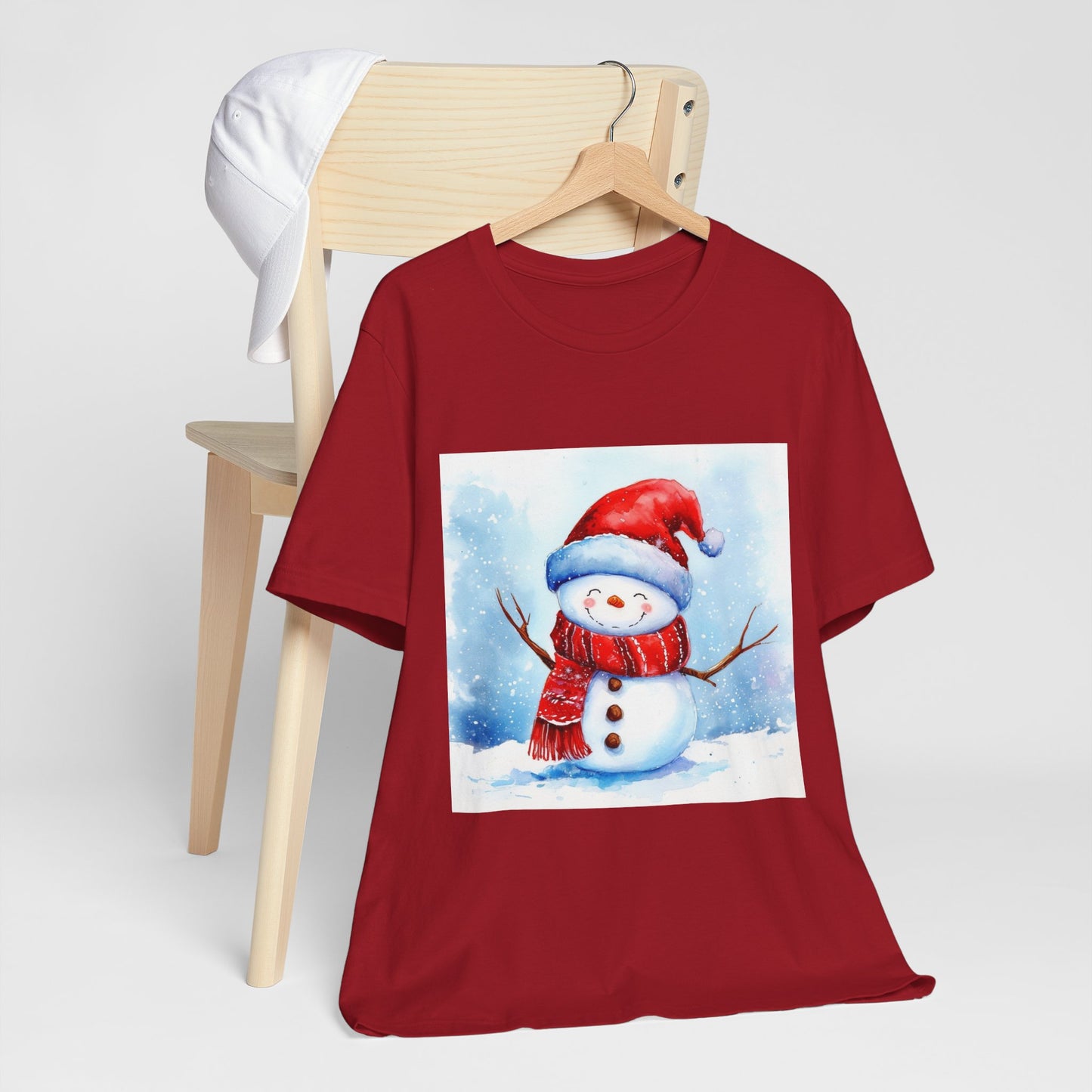 Cute Snowman Unisex Jersey Short Sleeve Tee