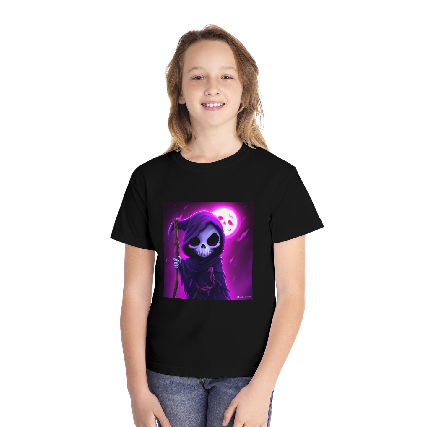 Smiling Moon Grim Reaper Youth Midweight Tee