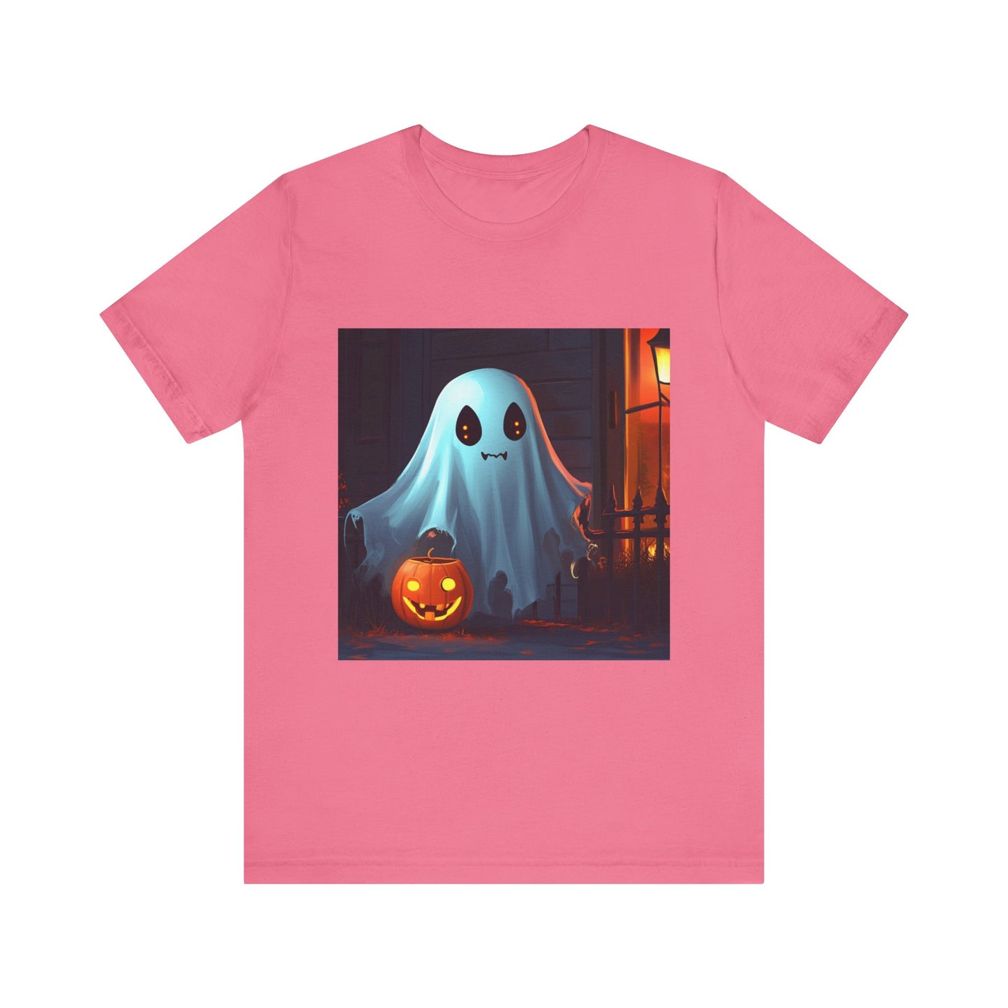 Cute Ghost Trick or Treating Unisex Jersey Short Sleeve Tee