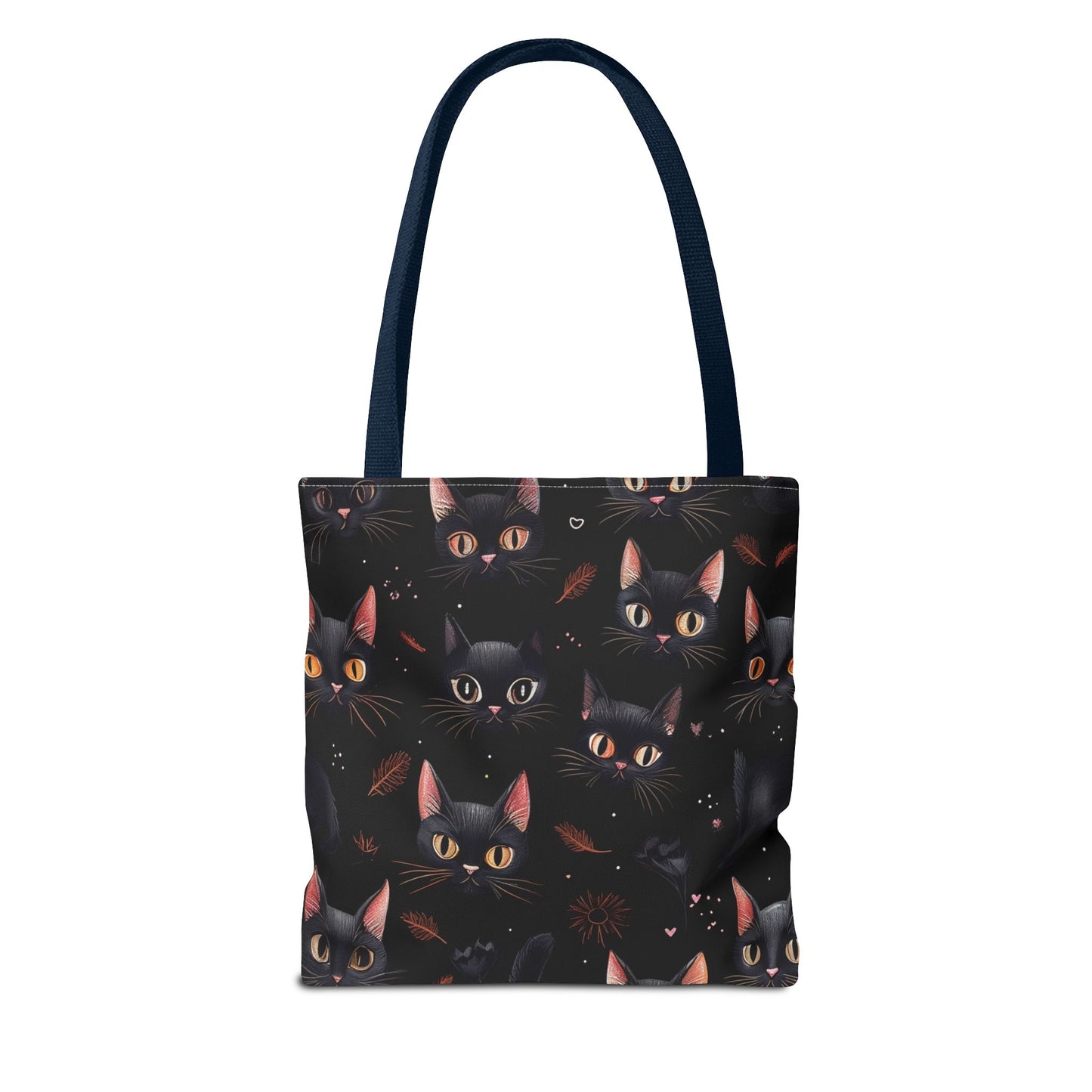 Cute Black Cat Pattern Tote Bag (AOP)