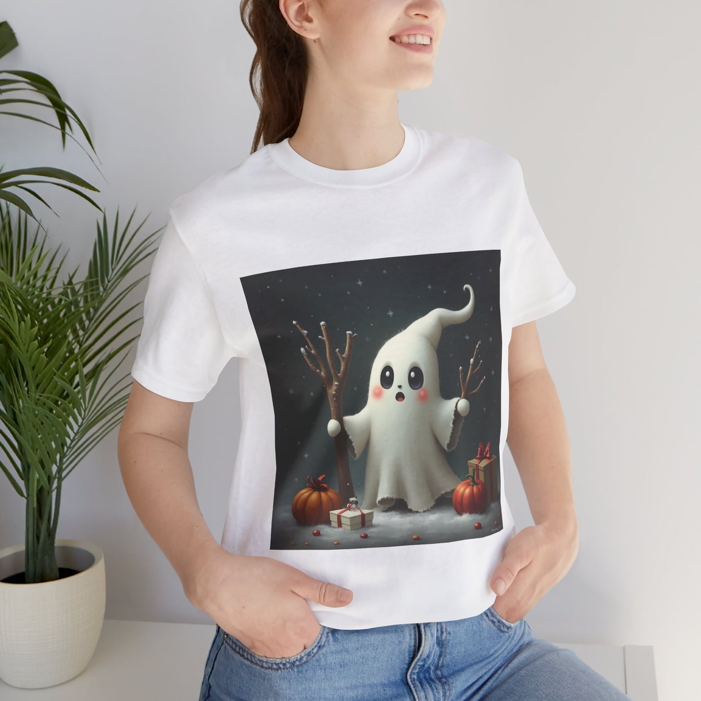 Holiday Decor Ghost Unisex Jersey Tee