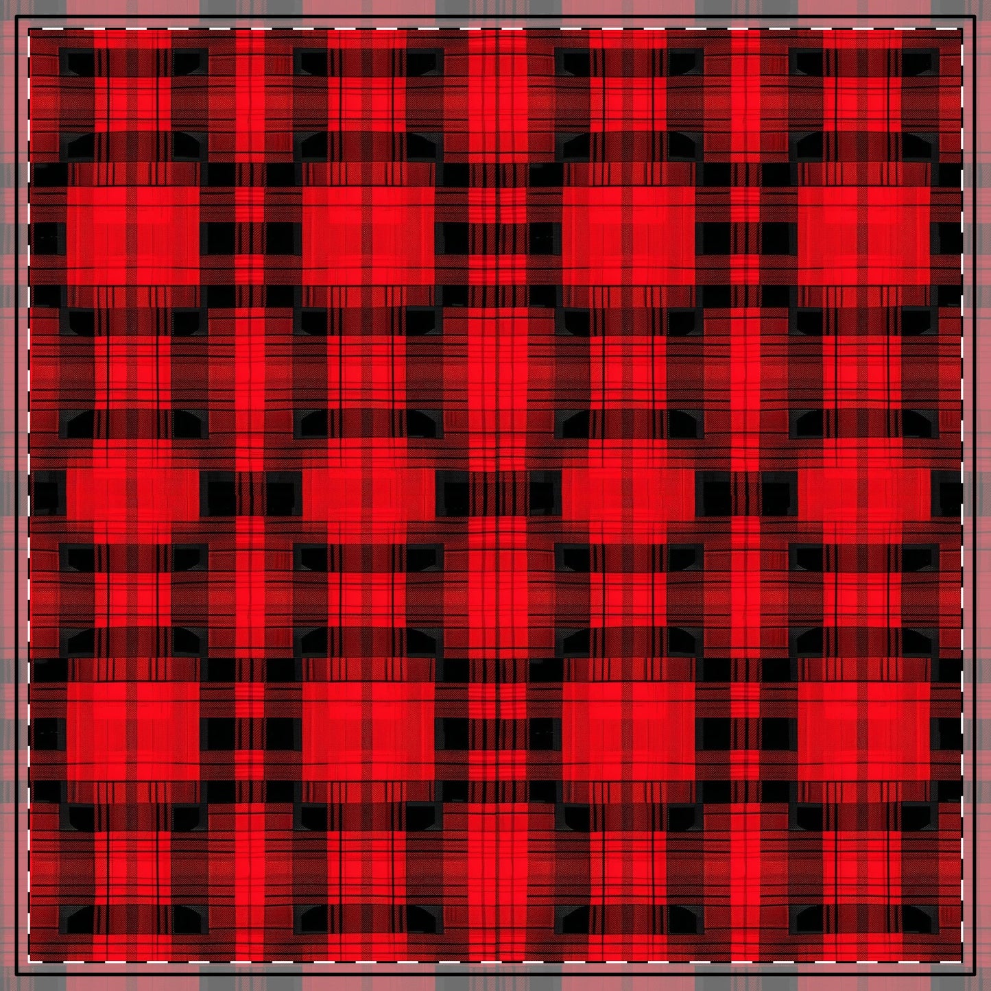 Red and Black Plaid Holiday Tablecloths