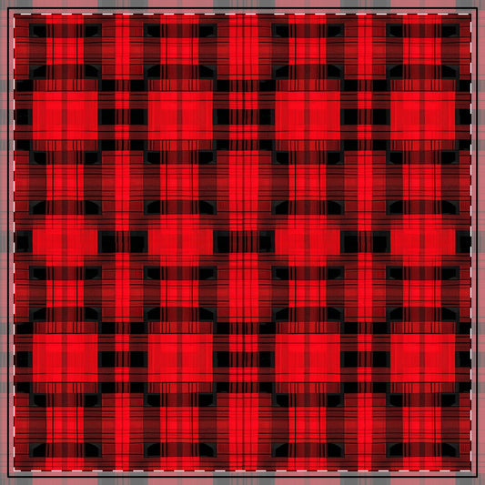 Red and Black Plaid Holiday Tablecloths