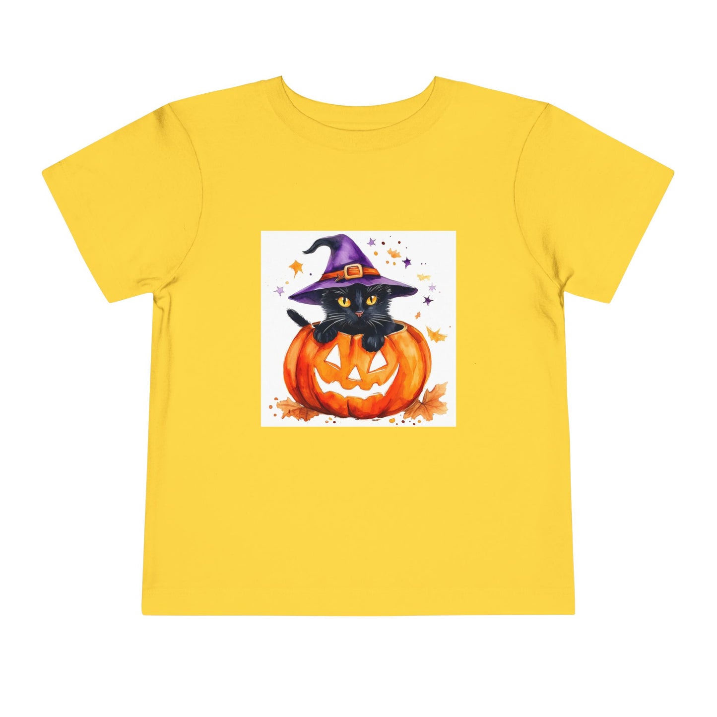 Cute Halloween Cat Toddler Short Sleeve Tee