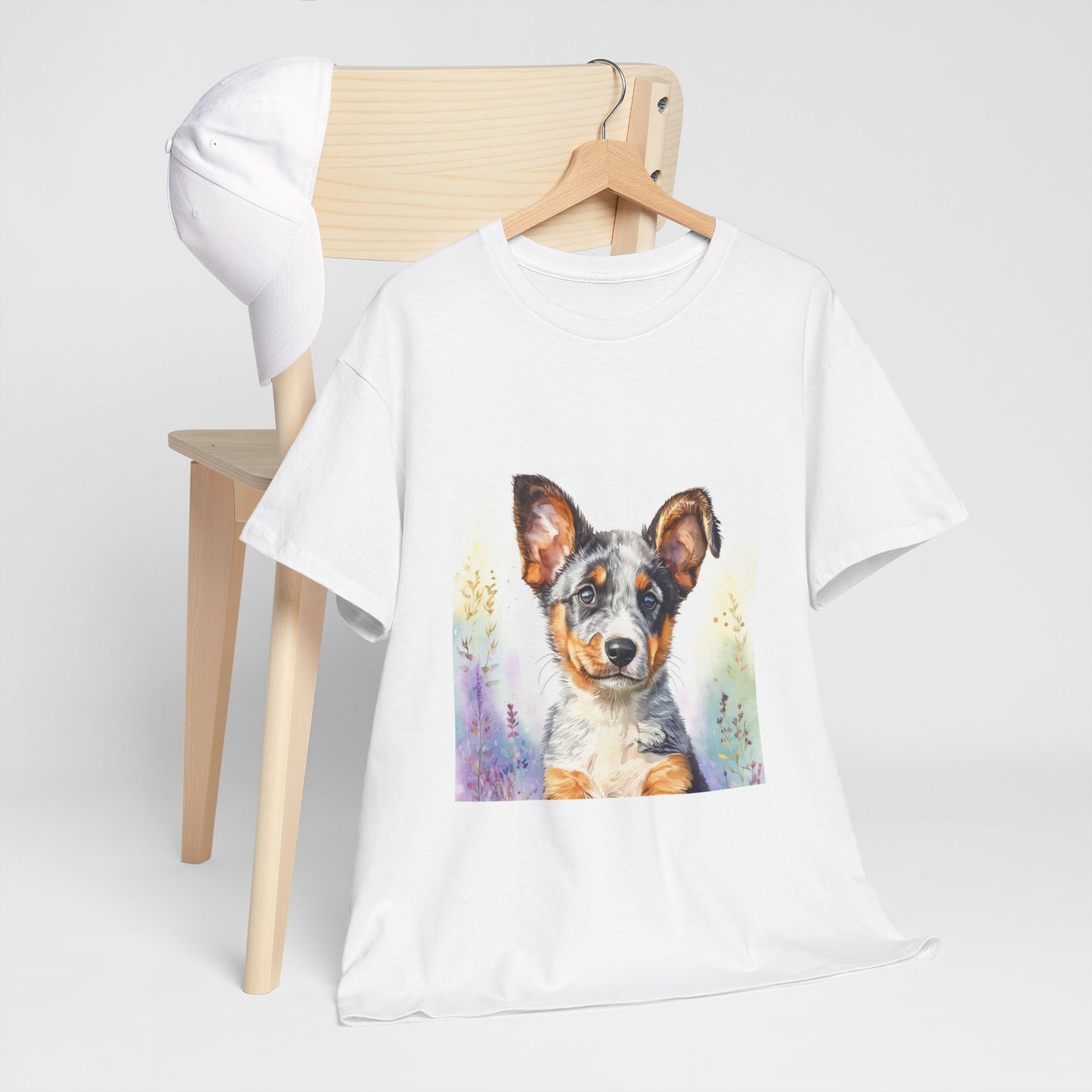 Australian Cattle Dog Puppy Unisex Heavy Cotton Tee