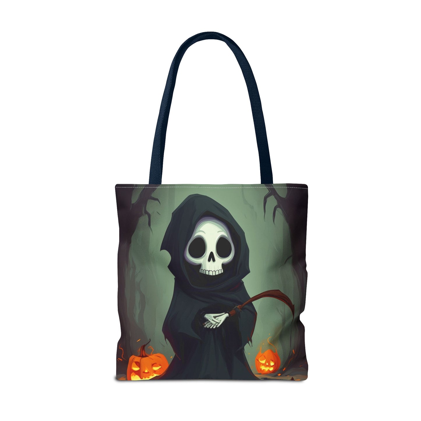 Spooky Forest Grim Reaper Tote Bag (AOP)