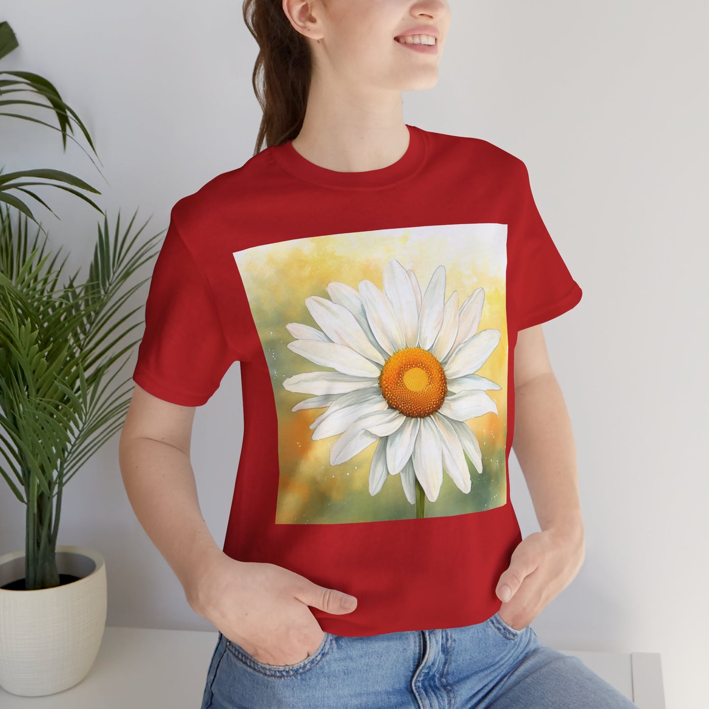 Daisy Bloom Unisex Jersey Tee - Perfect for Spring Celebrations