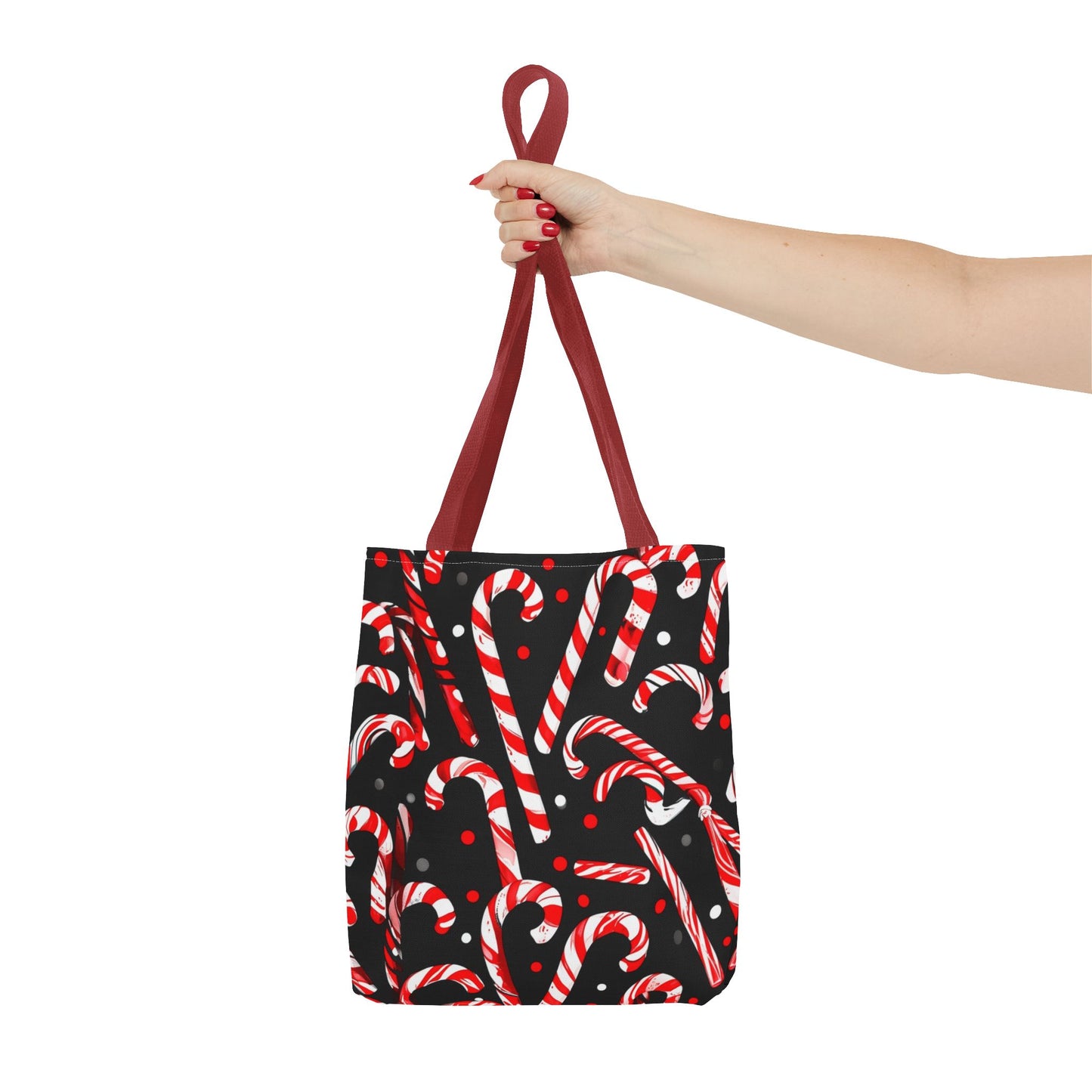 Cute Candy Canes Tote Bag (AOP)