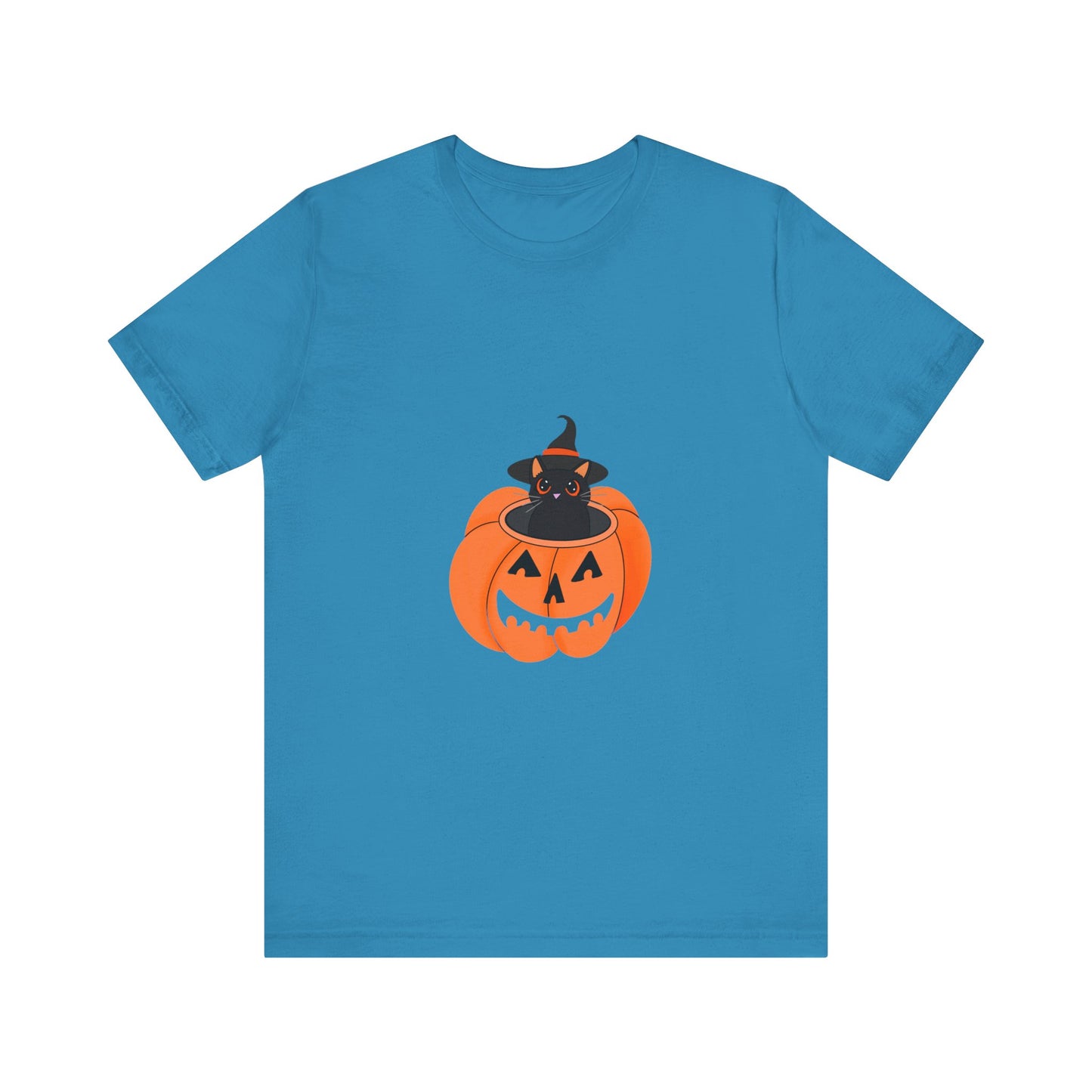 Cute Cat Halloween Unisex Jersey Short Sleeve Tee