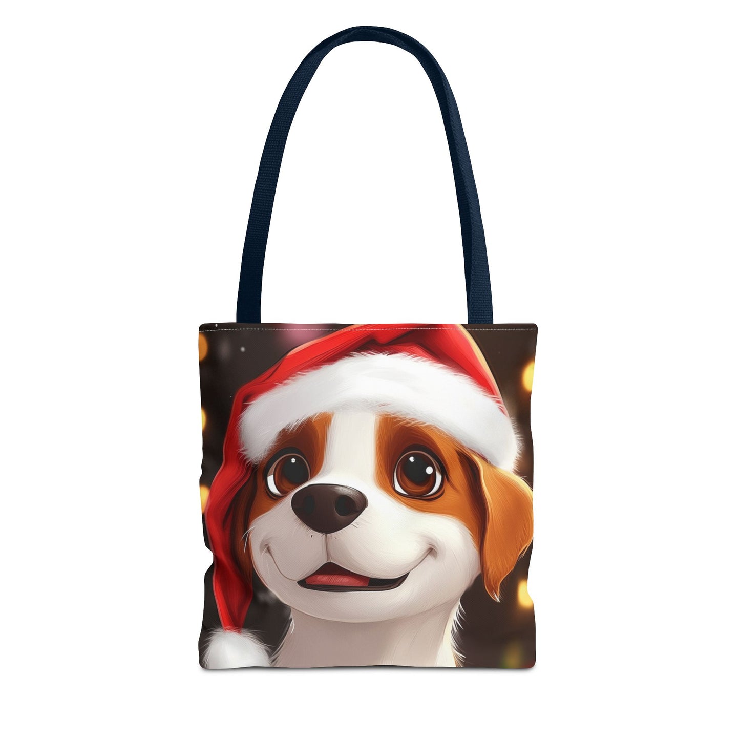 Adorable Festive Puppy Tote Bag (AOP)