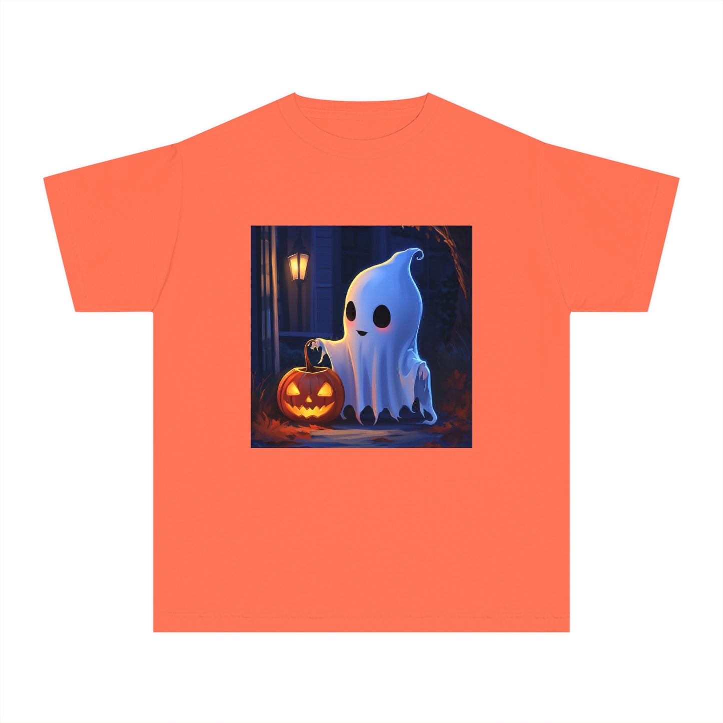 Cute Ghost Trick or Treating Youth Midweight Tee