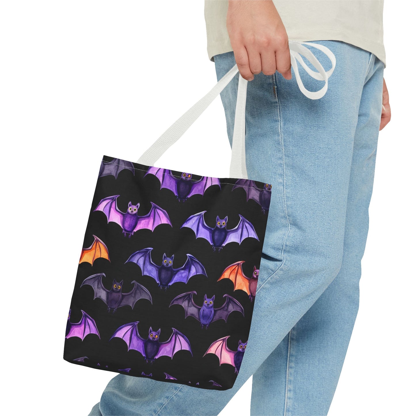 Cute Bat Pattern Tote Bag (AOP)