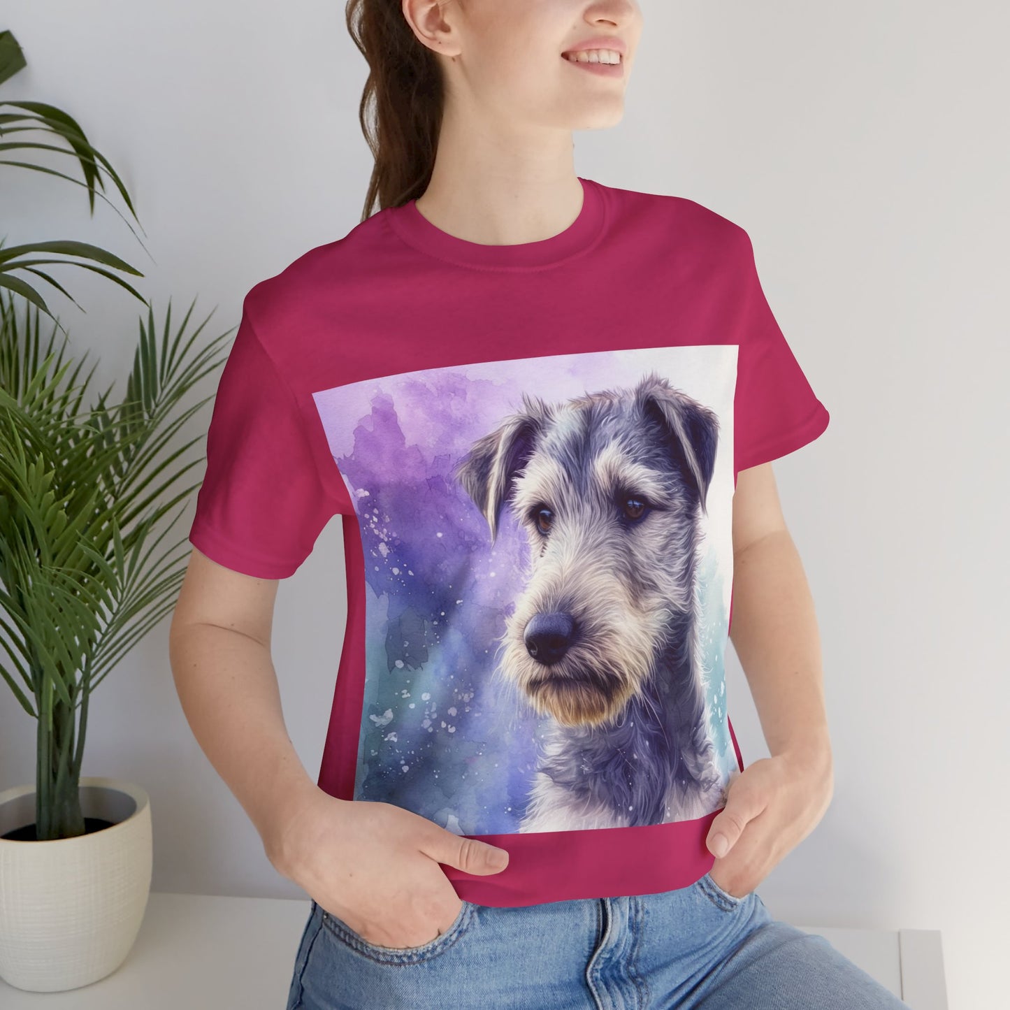 Galaxy Irish Wolfhound Unisex Jersey Short Sleeve Tee