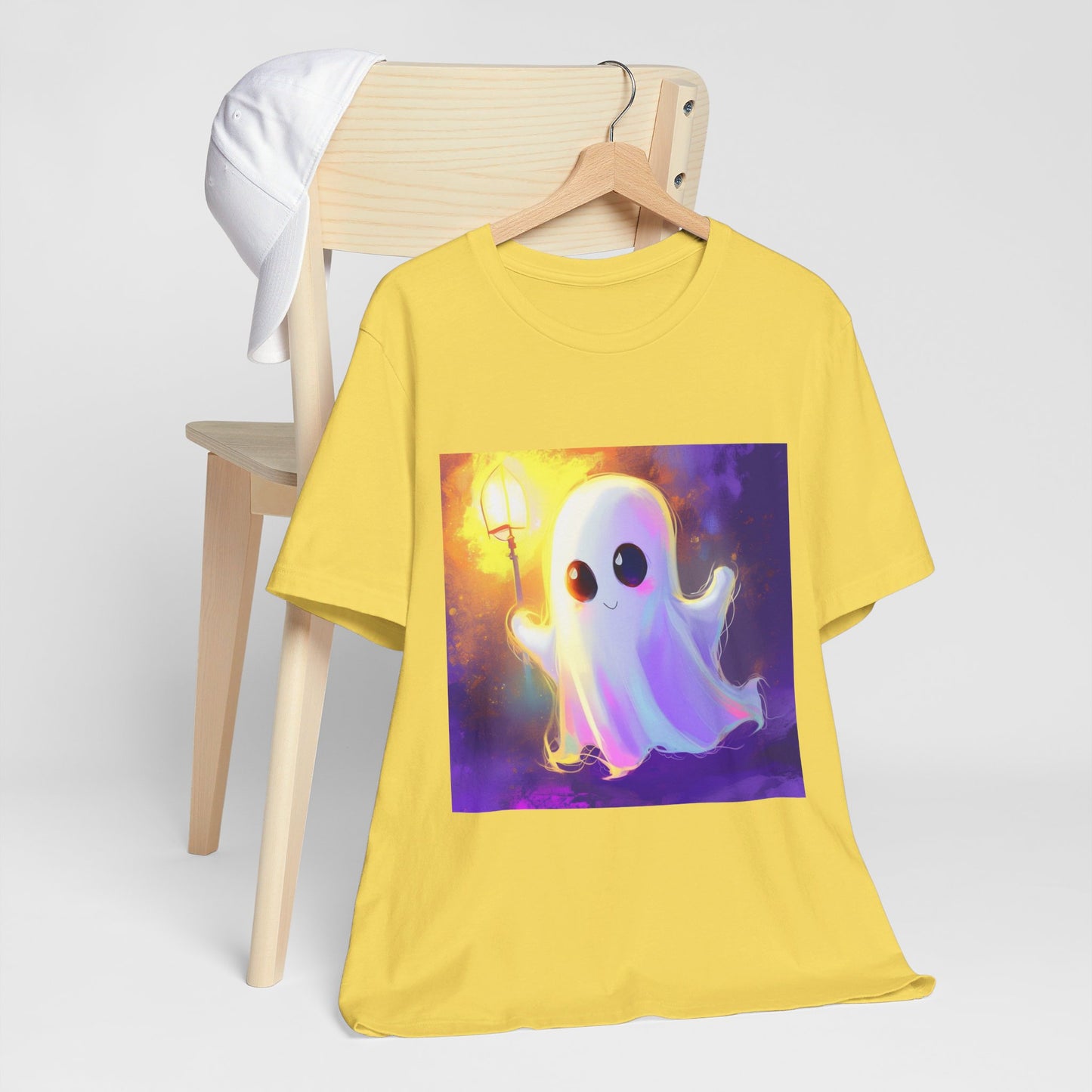 Cute Cartoon Ghost Unisex Jersey Short Sleeve Tee