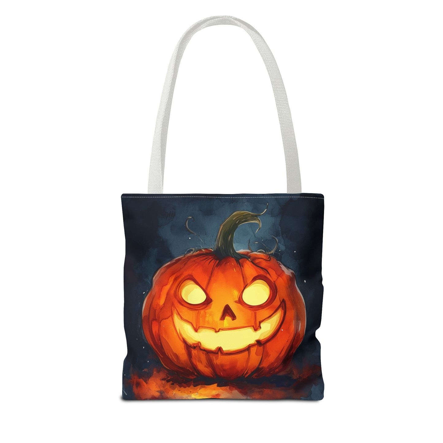 Cute Creepy Jack o Lantern Tote Bag (AOP)