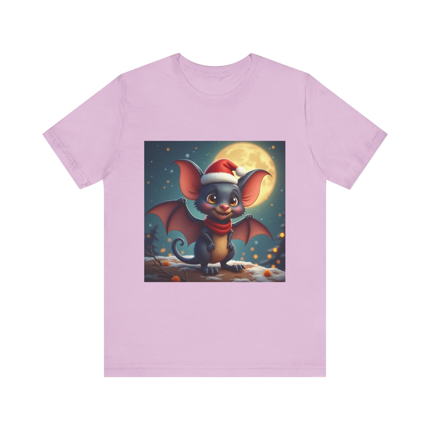 Santa Hat Bat Unisex Jersey Tee