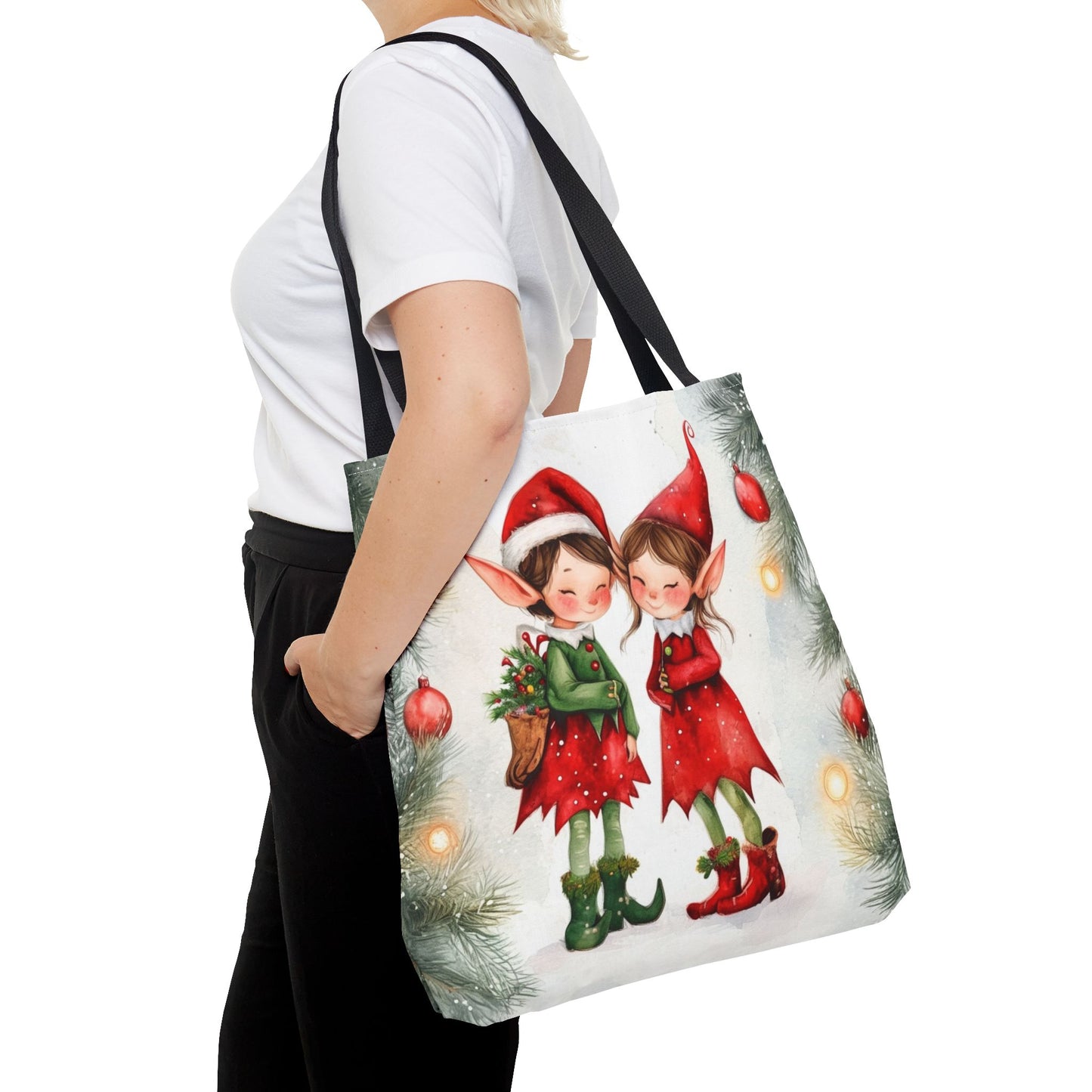 Watercolor Elves Tote Bag (AOP)