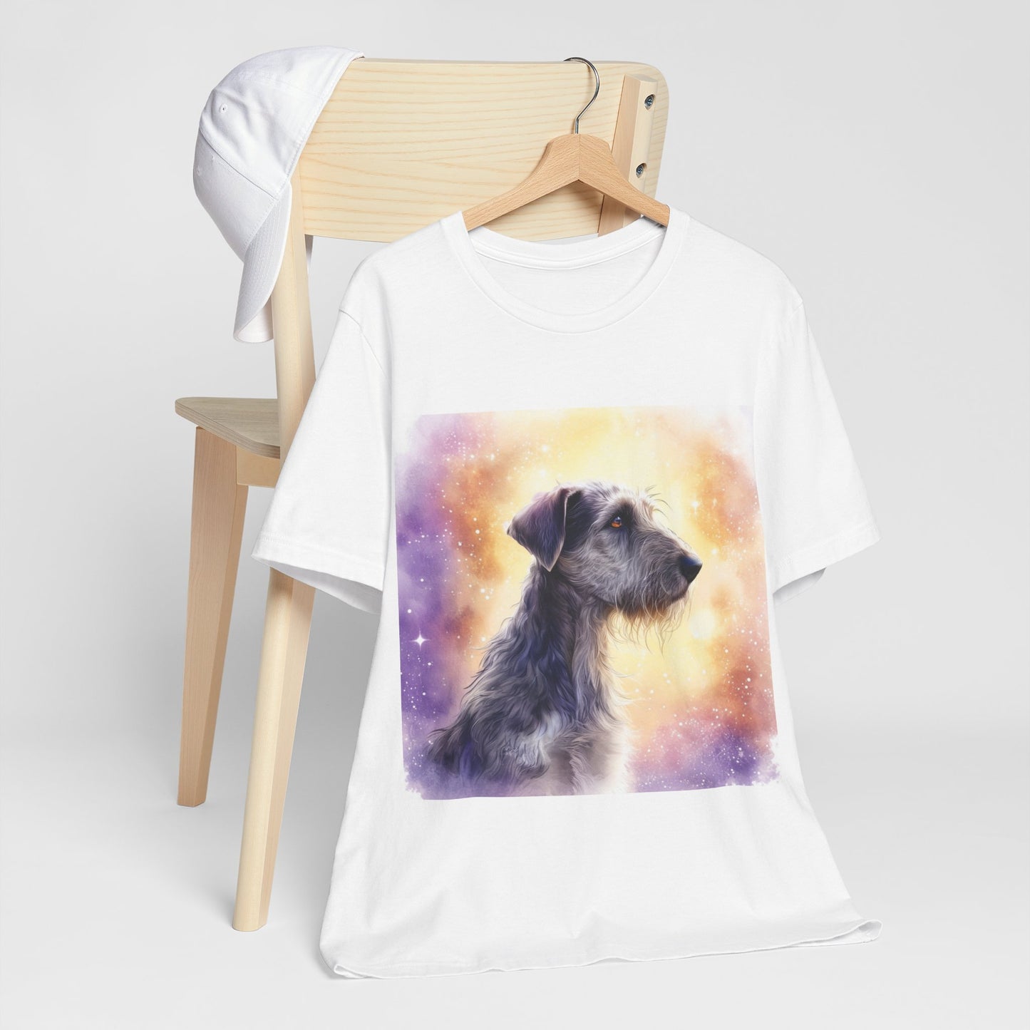 Watercolor Irish Wolf Hound Unisex Jersey Short Sleeve Tee