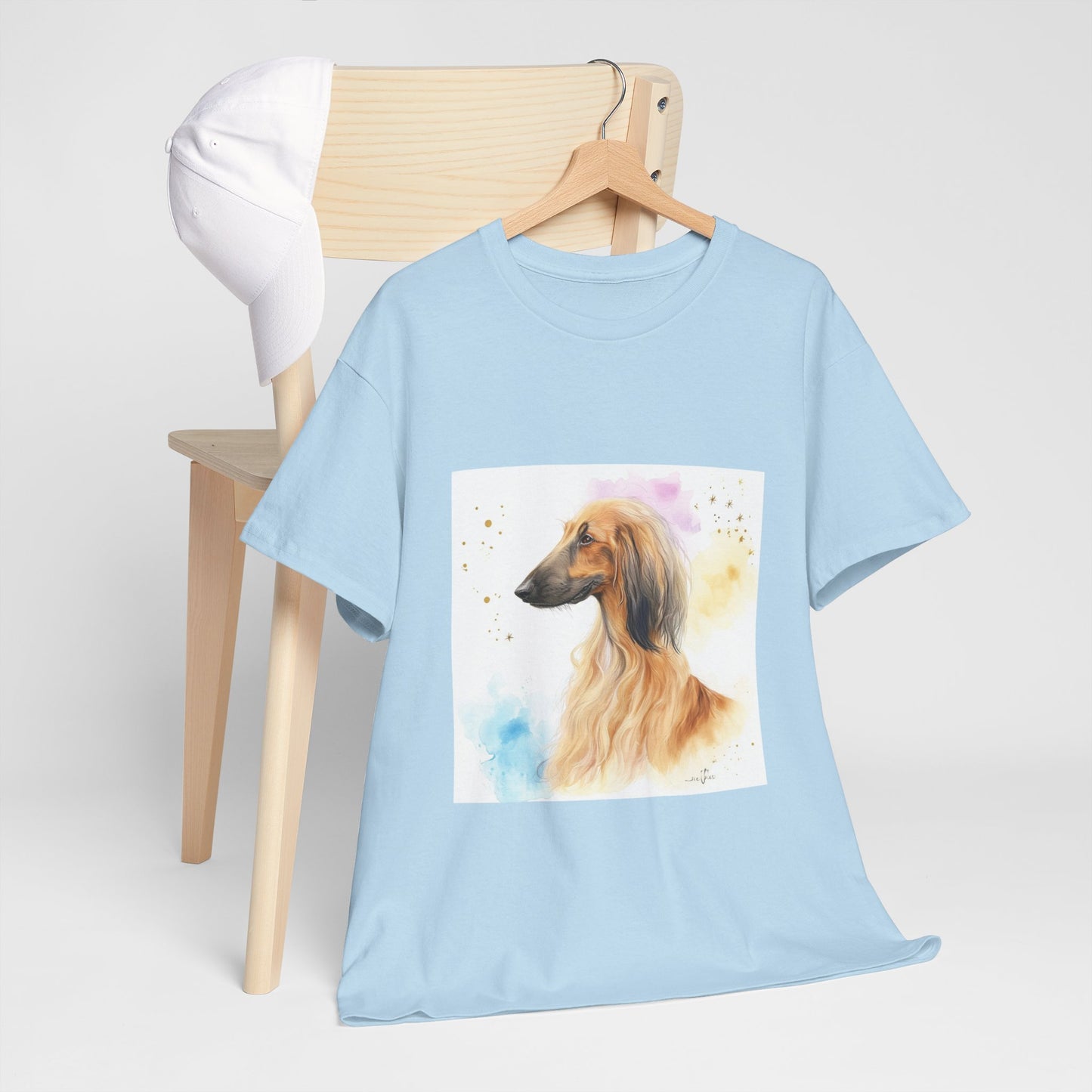 Afghan Hound Puppy Unisex Heavy Cotton Tee