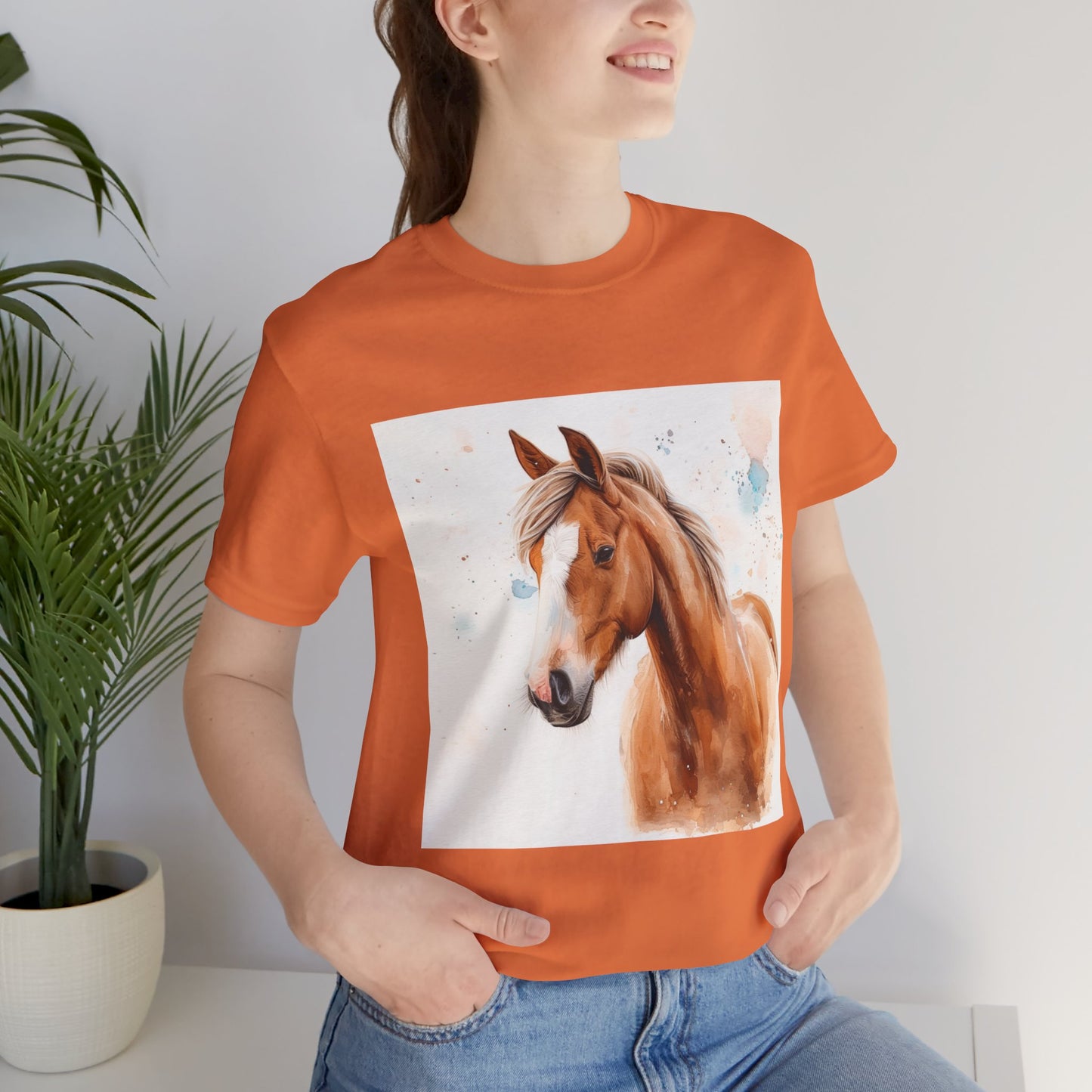 Playful Quarter horse Unisex Jersey Short Sleeve Tee