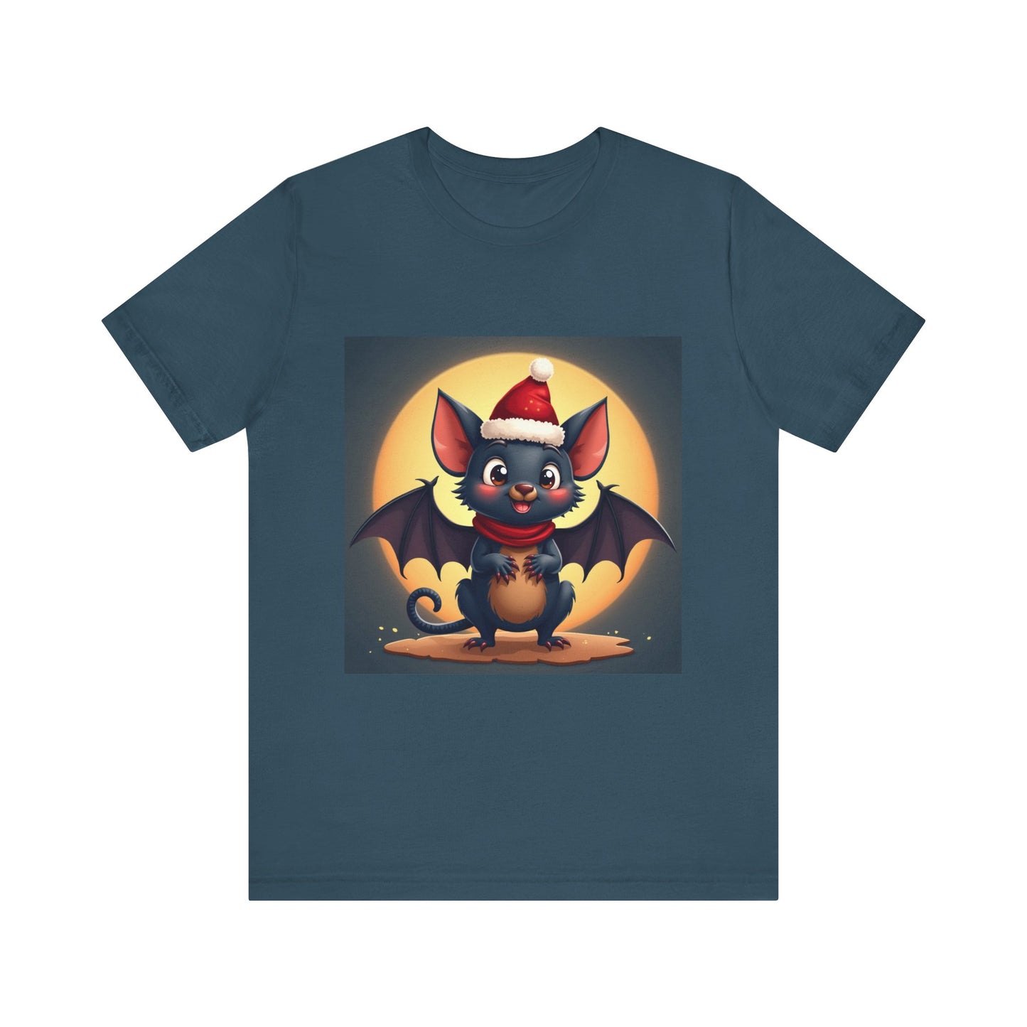 Spooky Christmas Bat Unisex Jersey Tee