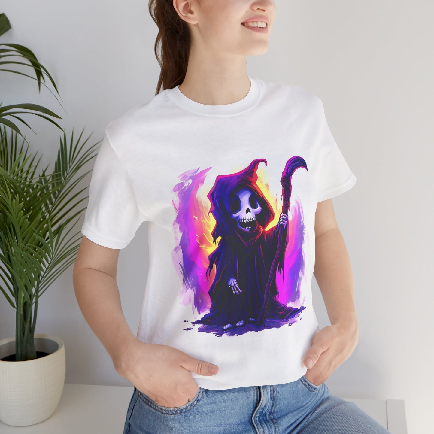 Neon Grim Reaper Unisex Jersey Short Sleeve Tee