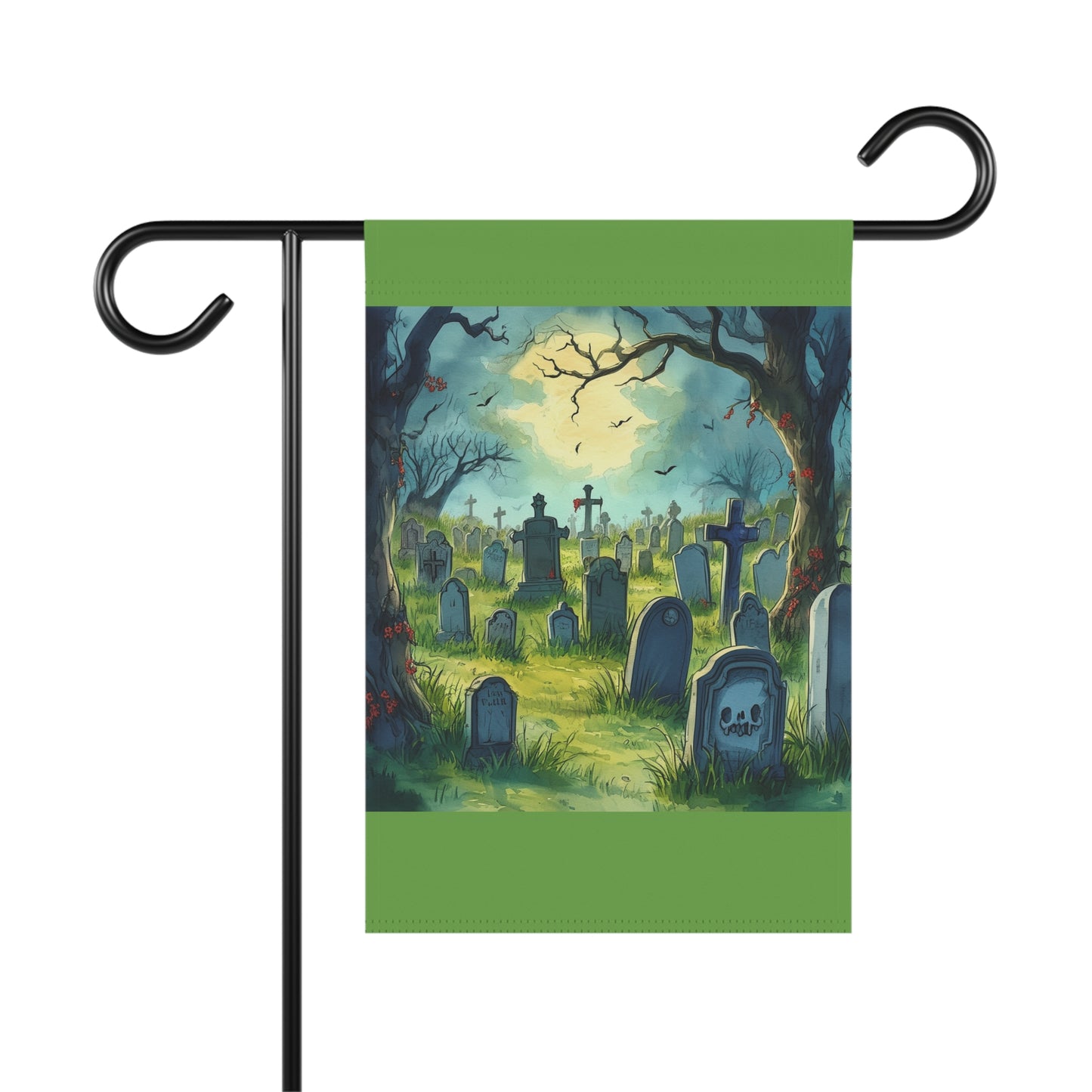 Comic Graveyard Garden & House Banner