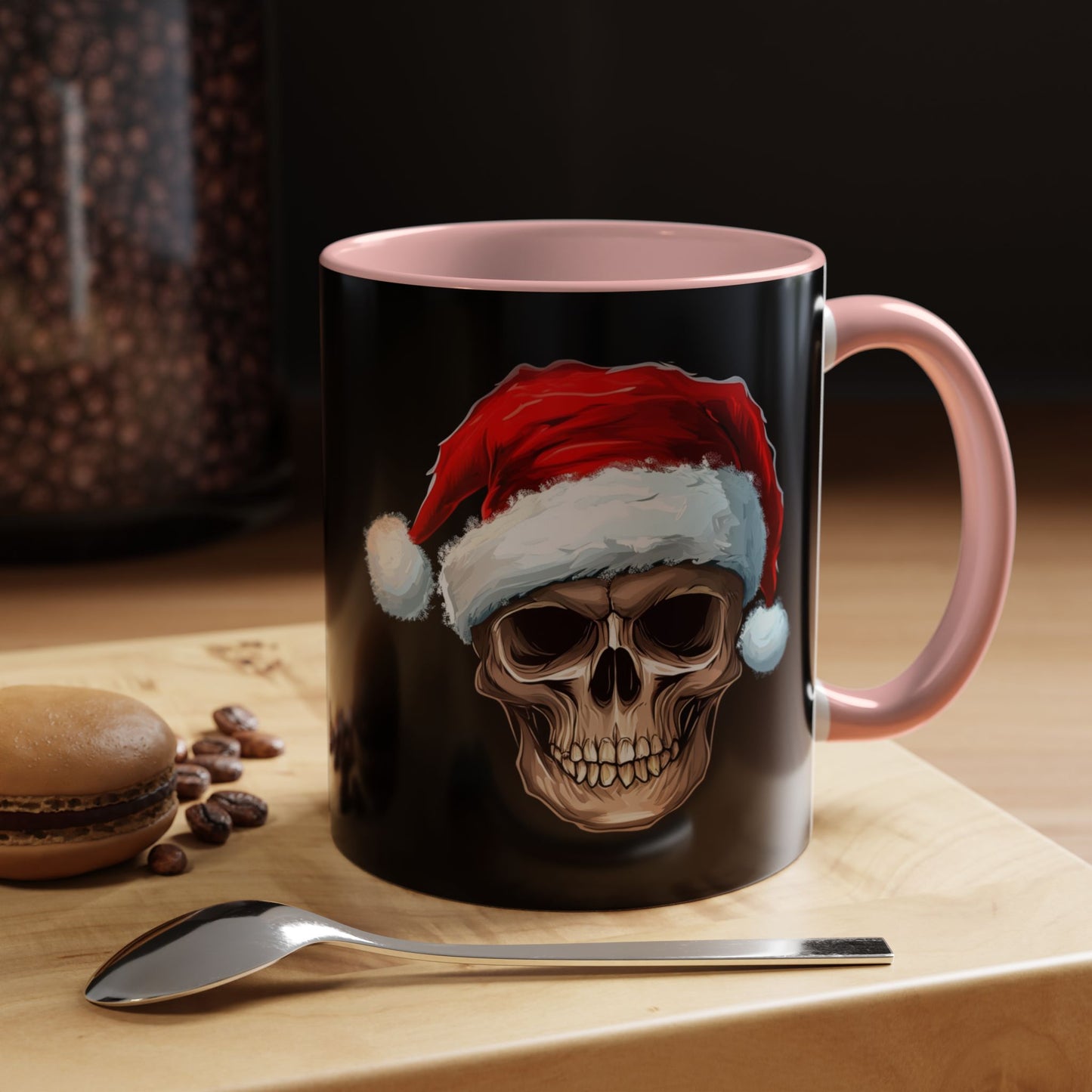 Gothic Christmas Skull Mug Accent Coffee Mug (11, 15oz)