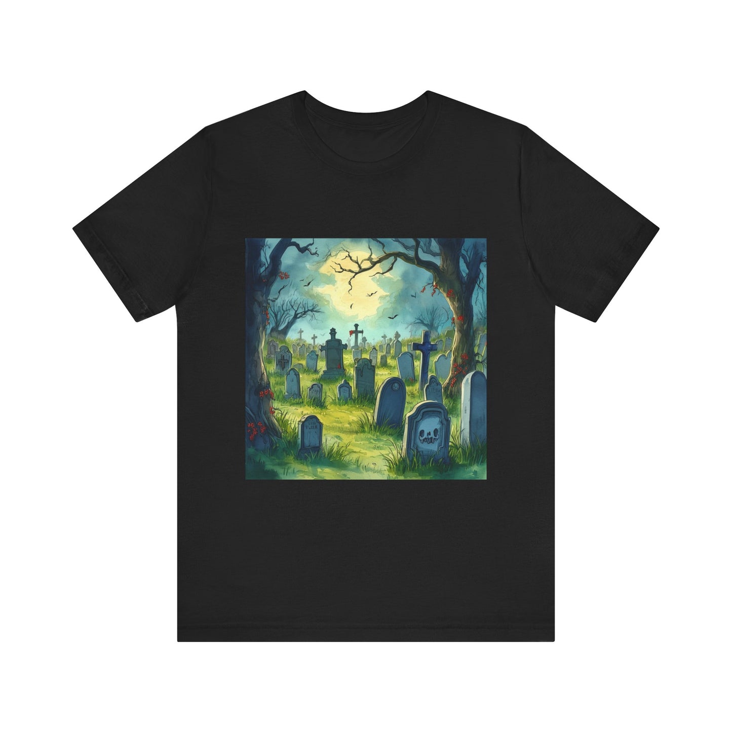 Comic Graveyard Unisex Jersey Short Sleeve Tee