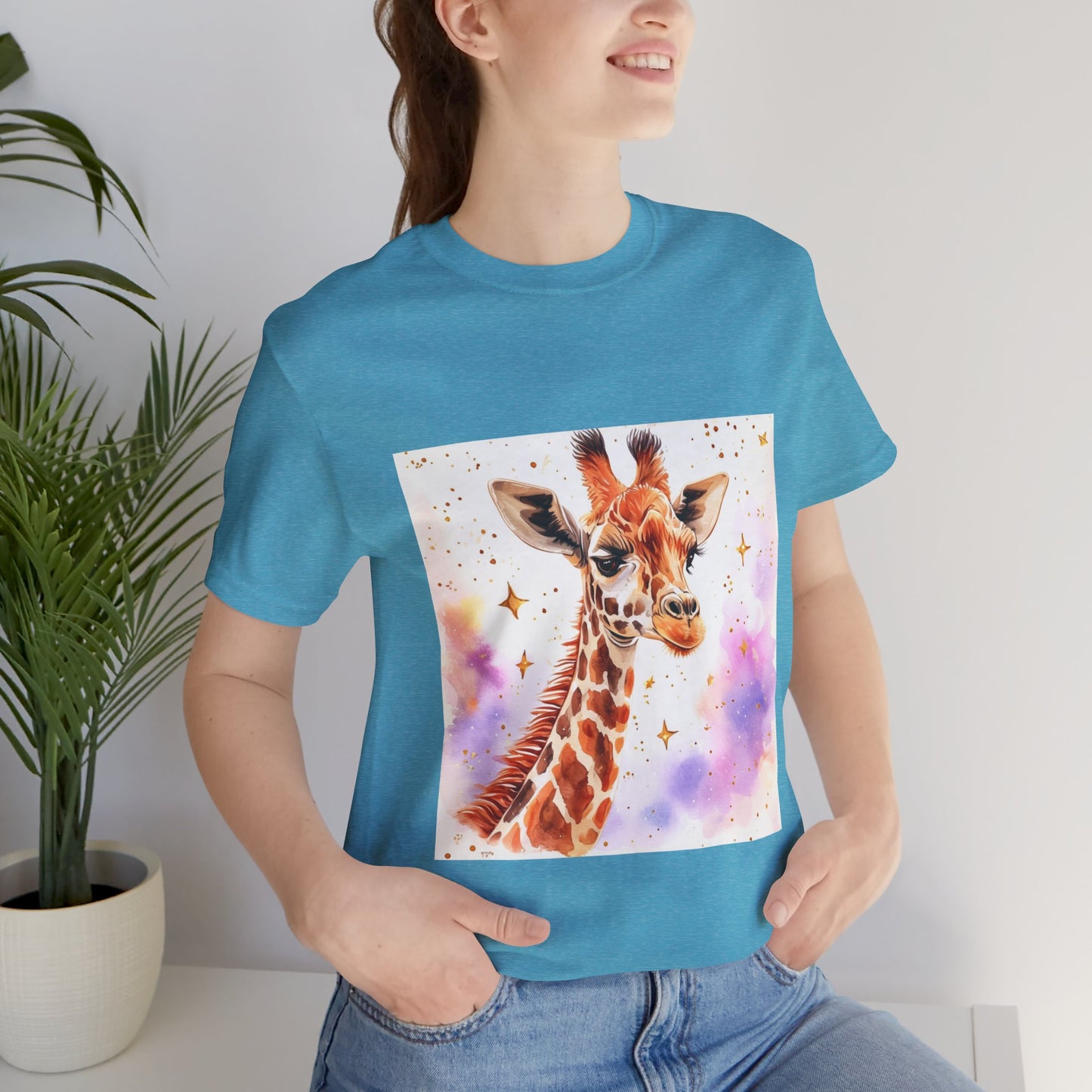 Cute Giraffe Unisex Jersey Short Sleeve Tee