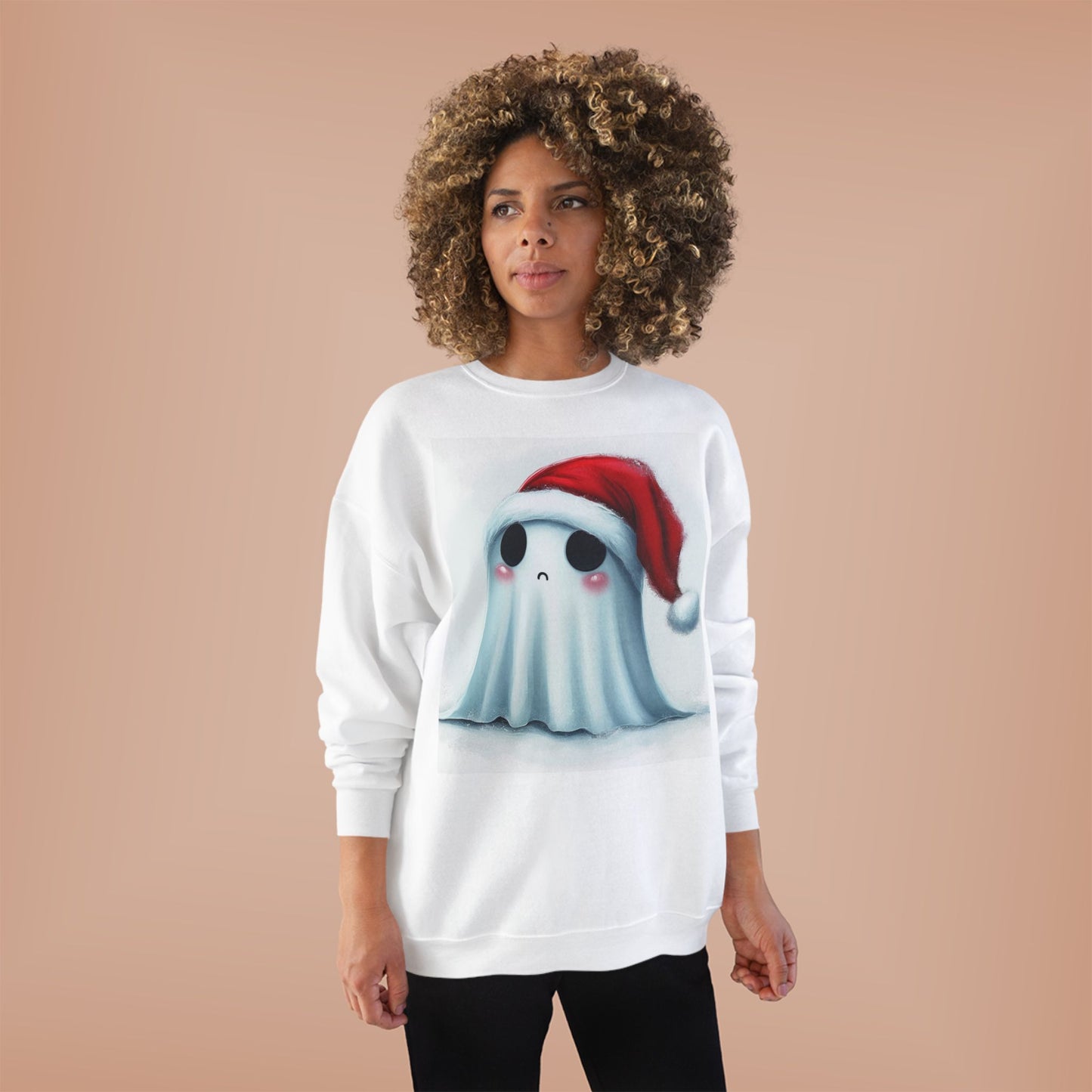 Holiday Ghost Unisex EcoSmart® Crewneck Sweatshirt