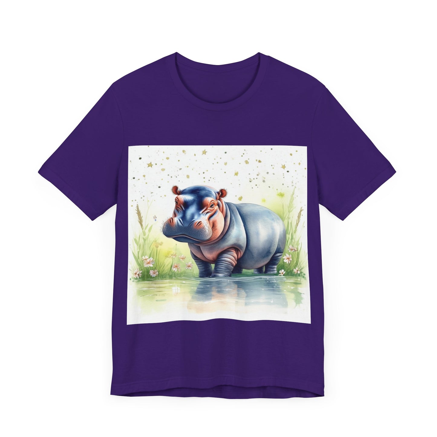 Cute Hippo Unisex Jersey Short Sleeve Tee