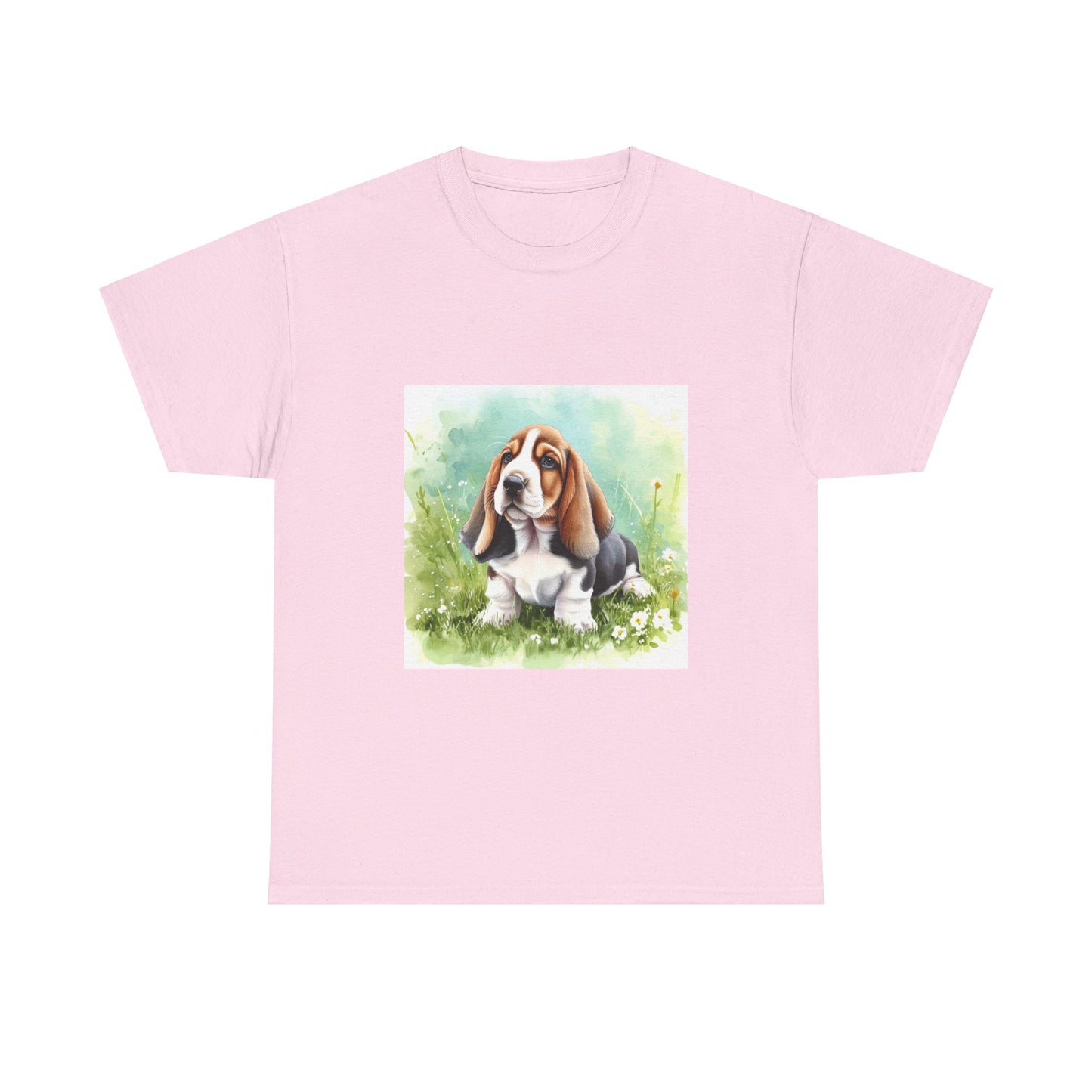 Basset Hound Unisex Heavy Cotton Tee