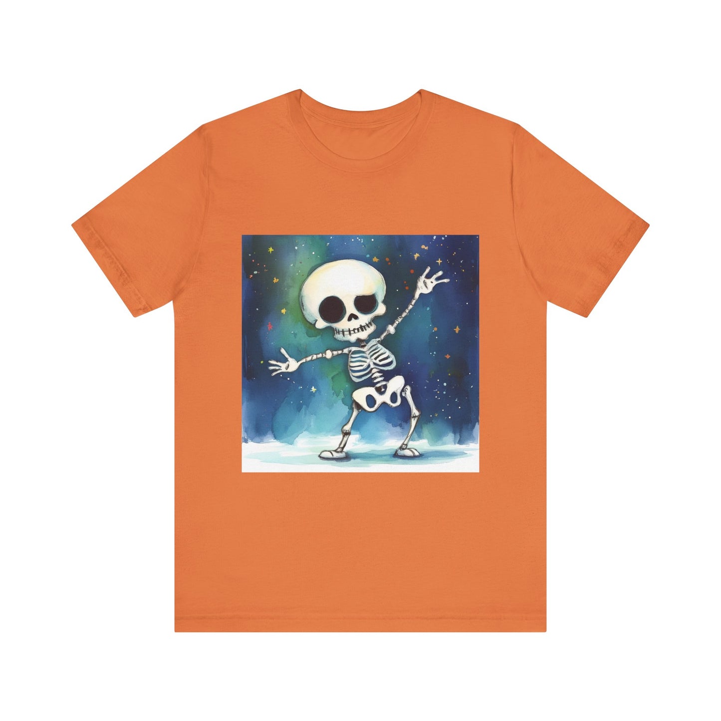 Cute Dancing Skeleton Unisex Jersey Short Sleeve Tee