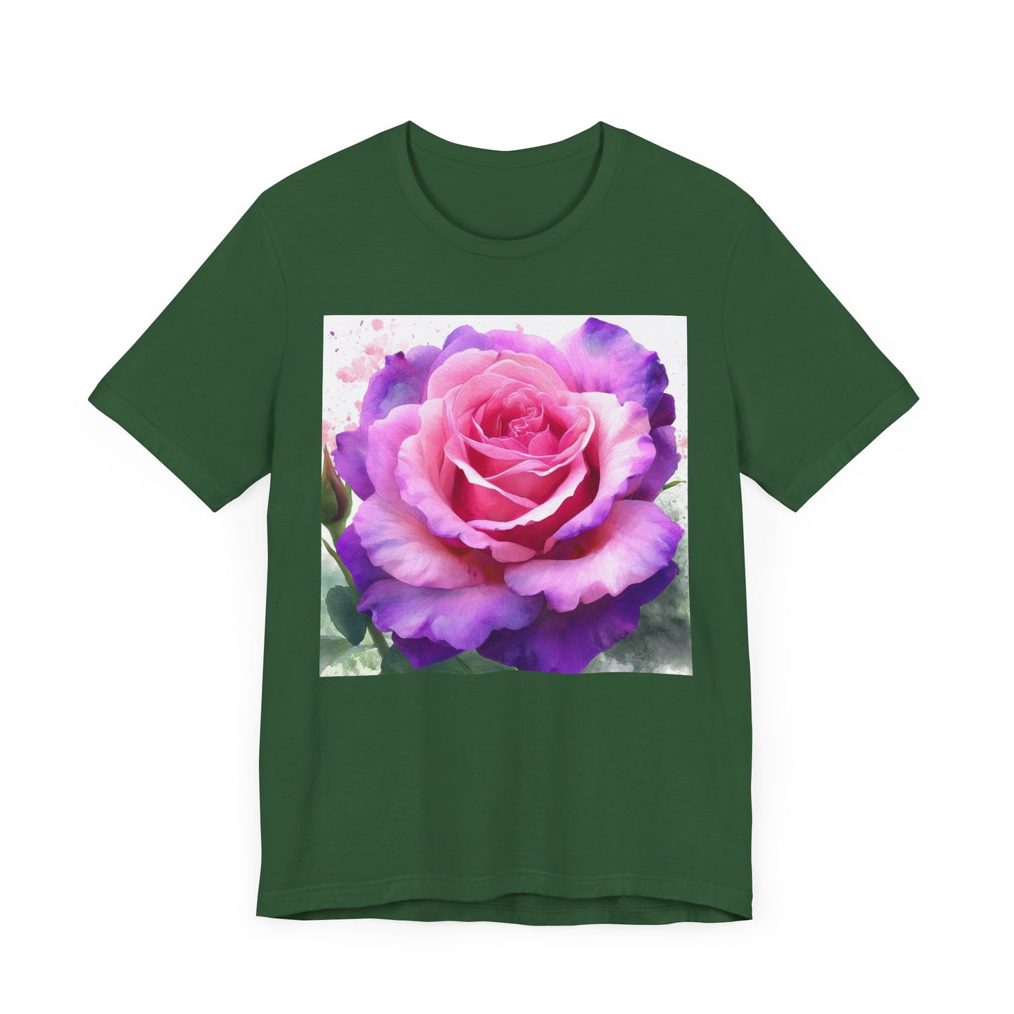 Rose Garden Unisex Jersey Tee - Vibrant Rose Design