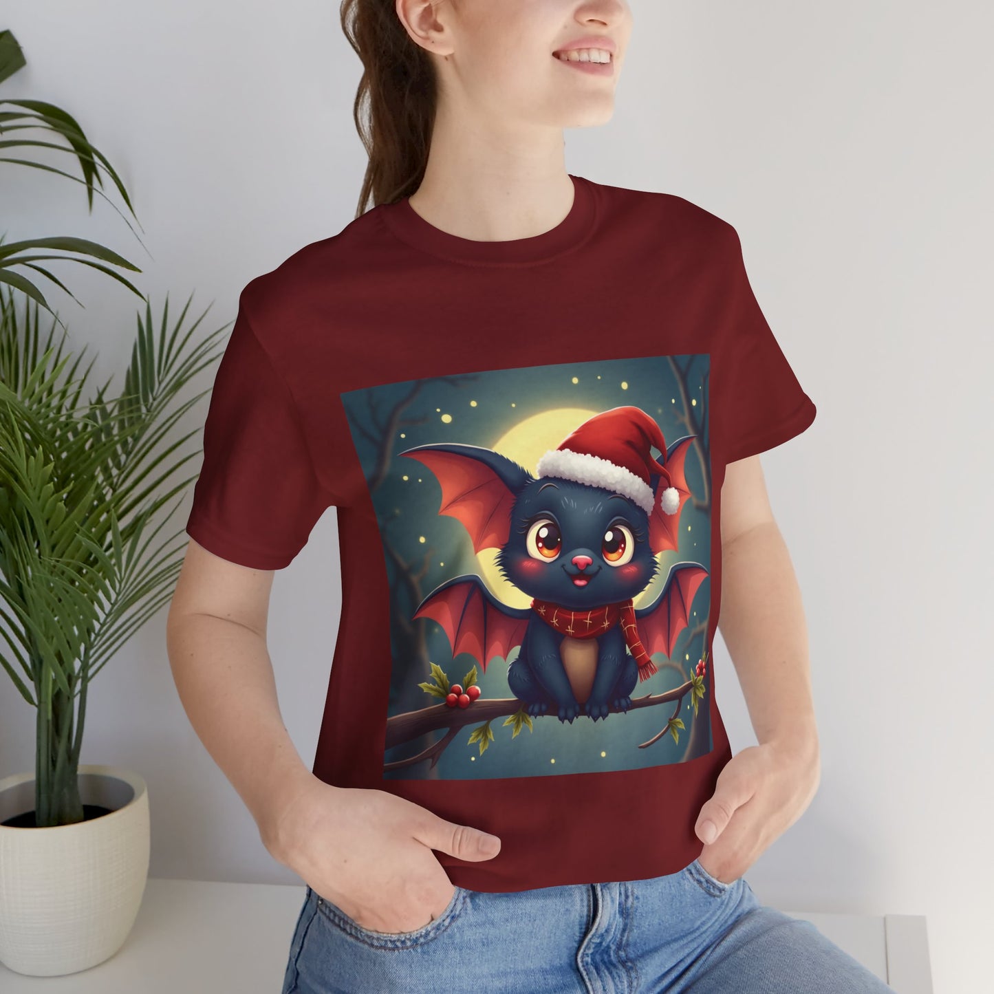 Cute Holidays Bat Unisex Jersey Tee