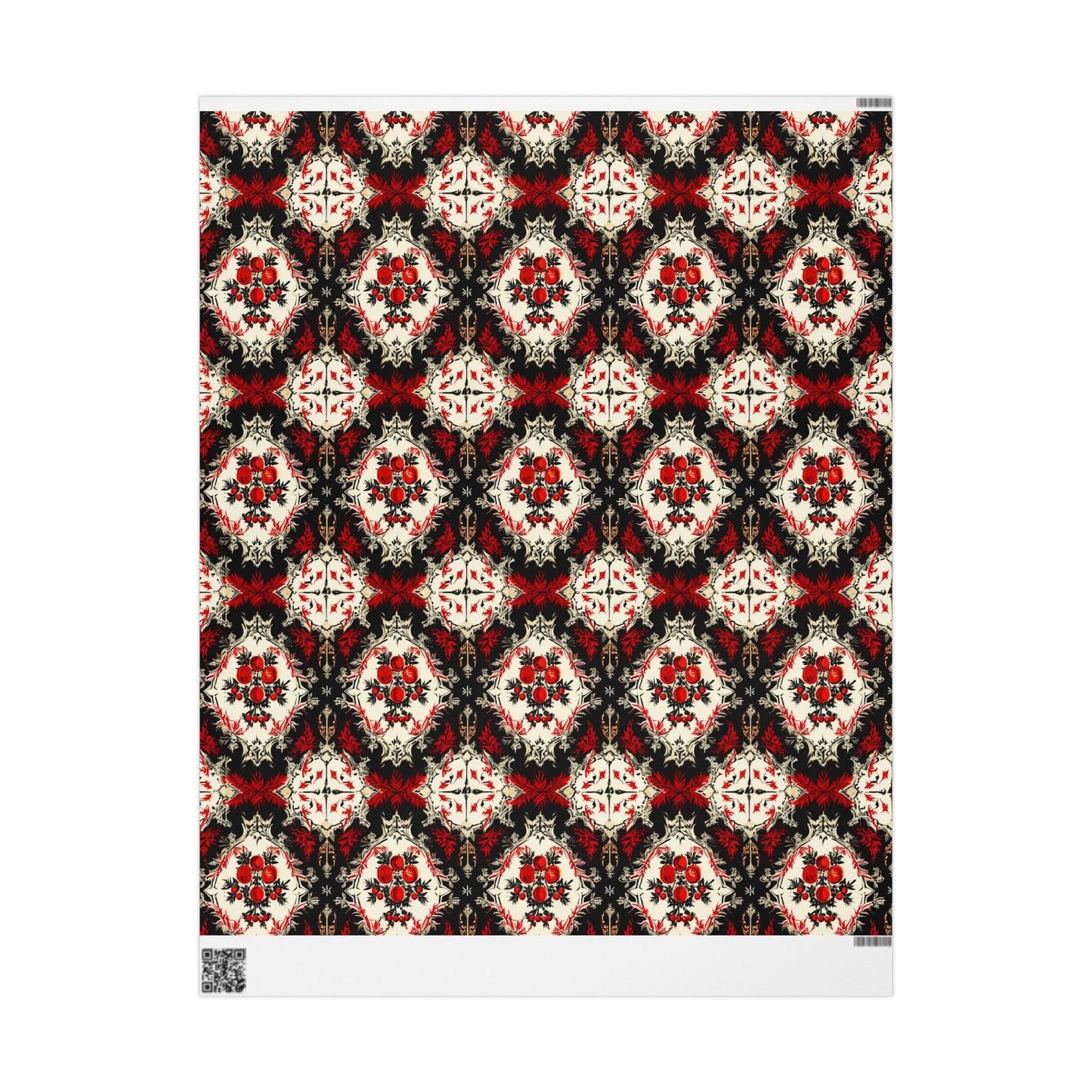 Gothic Poinsettia Pattern Wrapping Papers