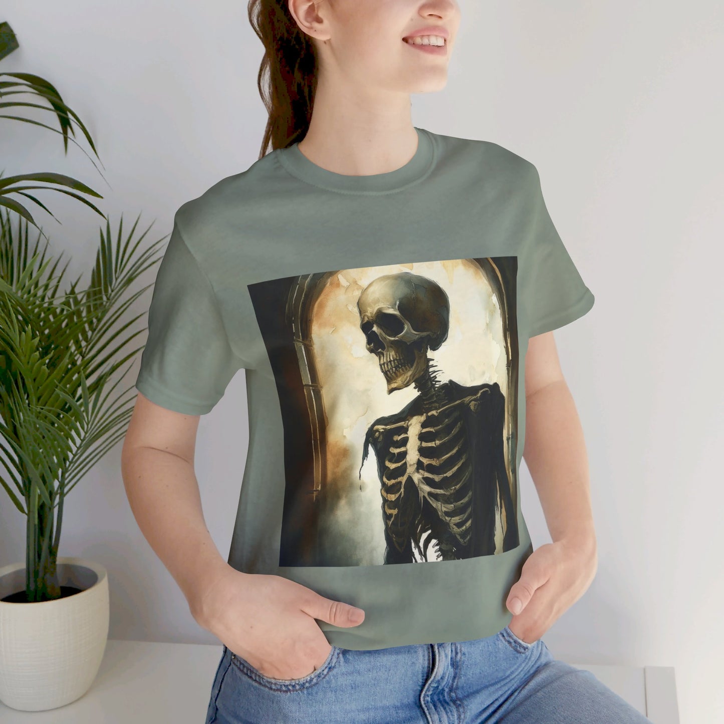 Vintage Skeleton Unisex Jersey Short Sleeve Tee