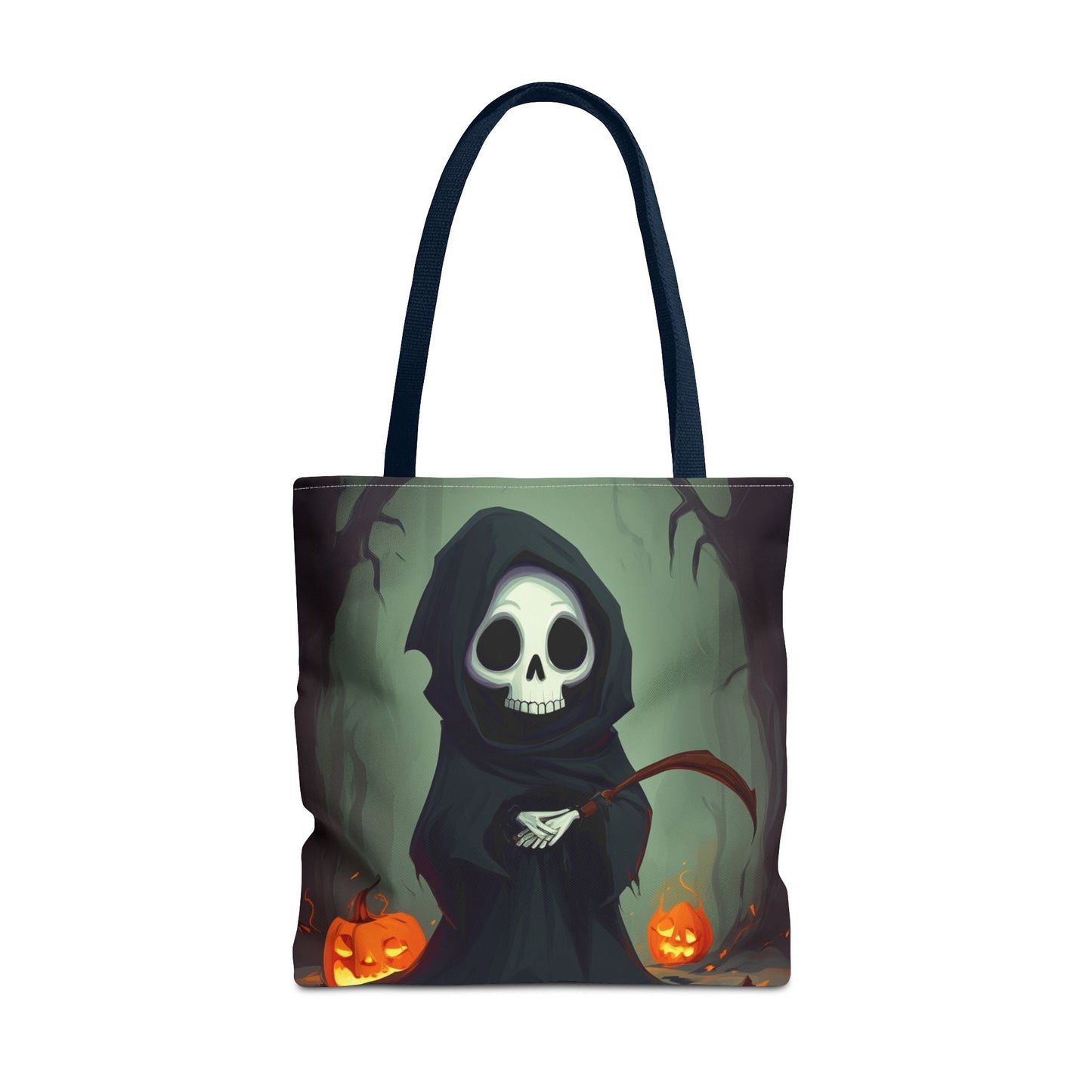 Spooky Forest Grim Reaper Tote Bag (AOP)