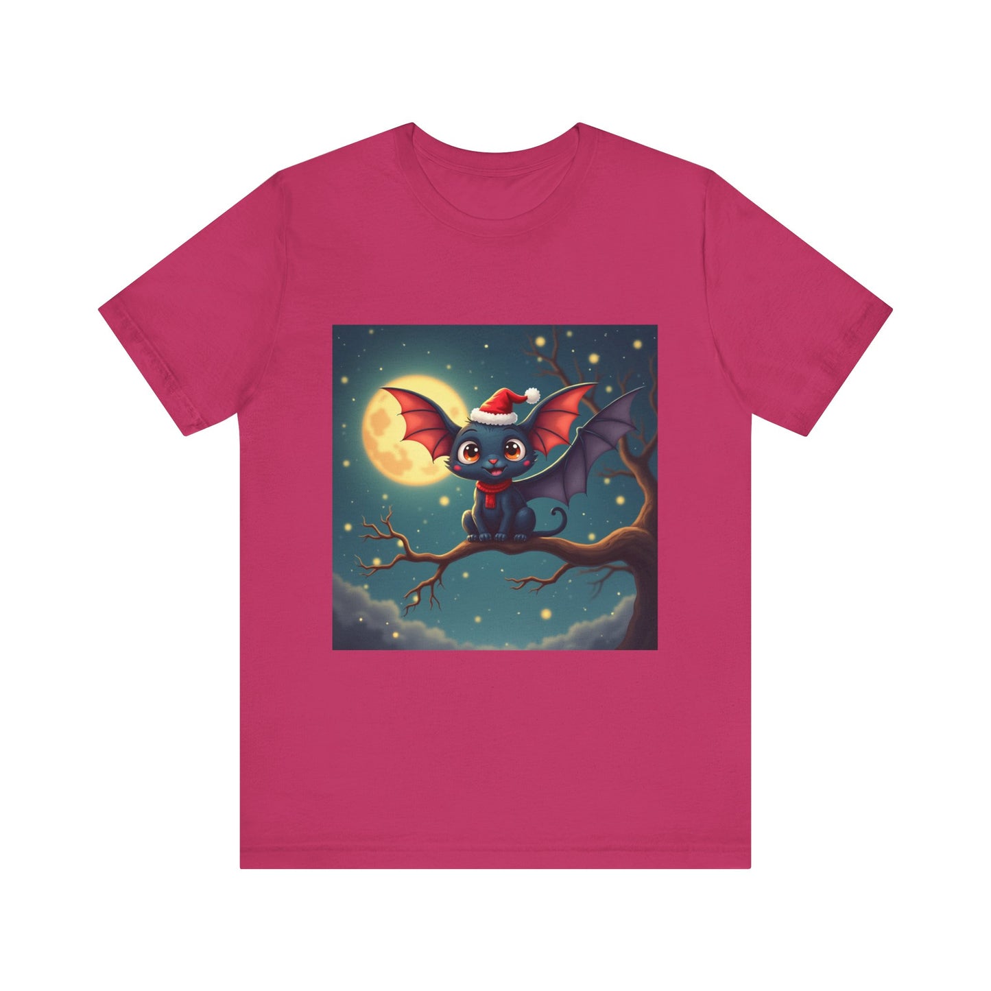 Adorable Festive Winter Bat Unisex Jersey Tee