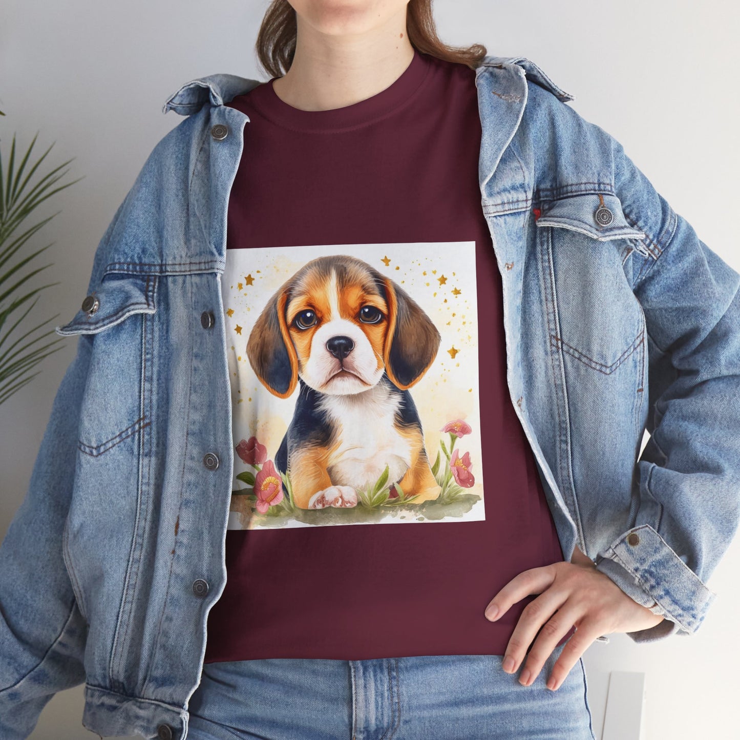 Beagle Puppy Unisex Heavy Cotton Tee