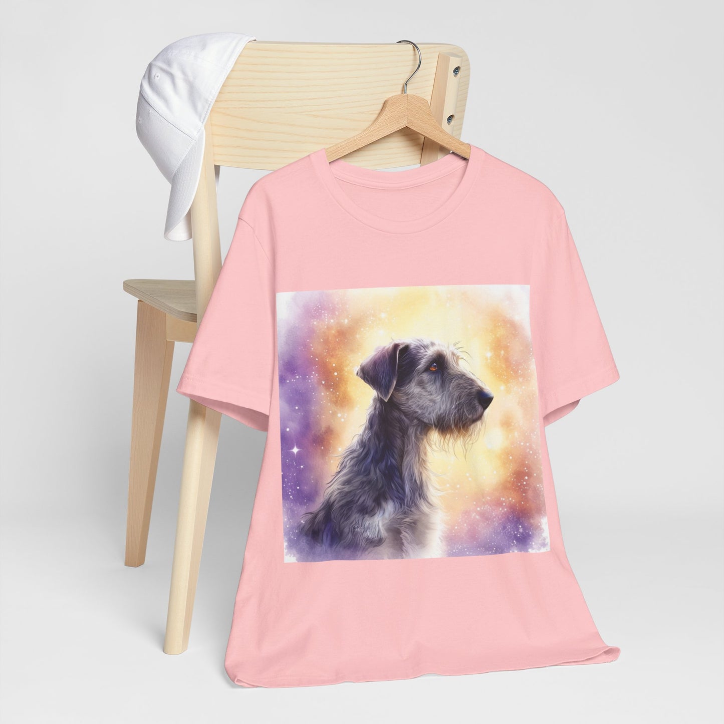 Watercolor Irish Wolf Hound Unisex Jersey Short Sleeve Tee