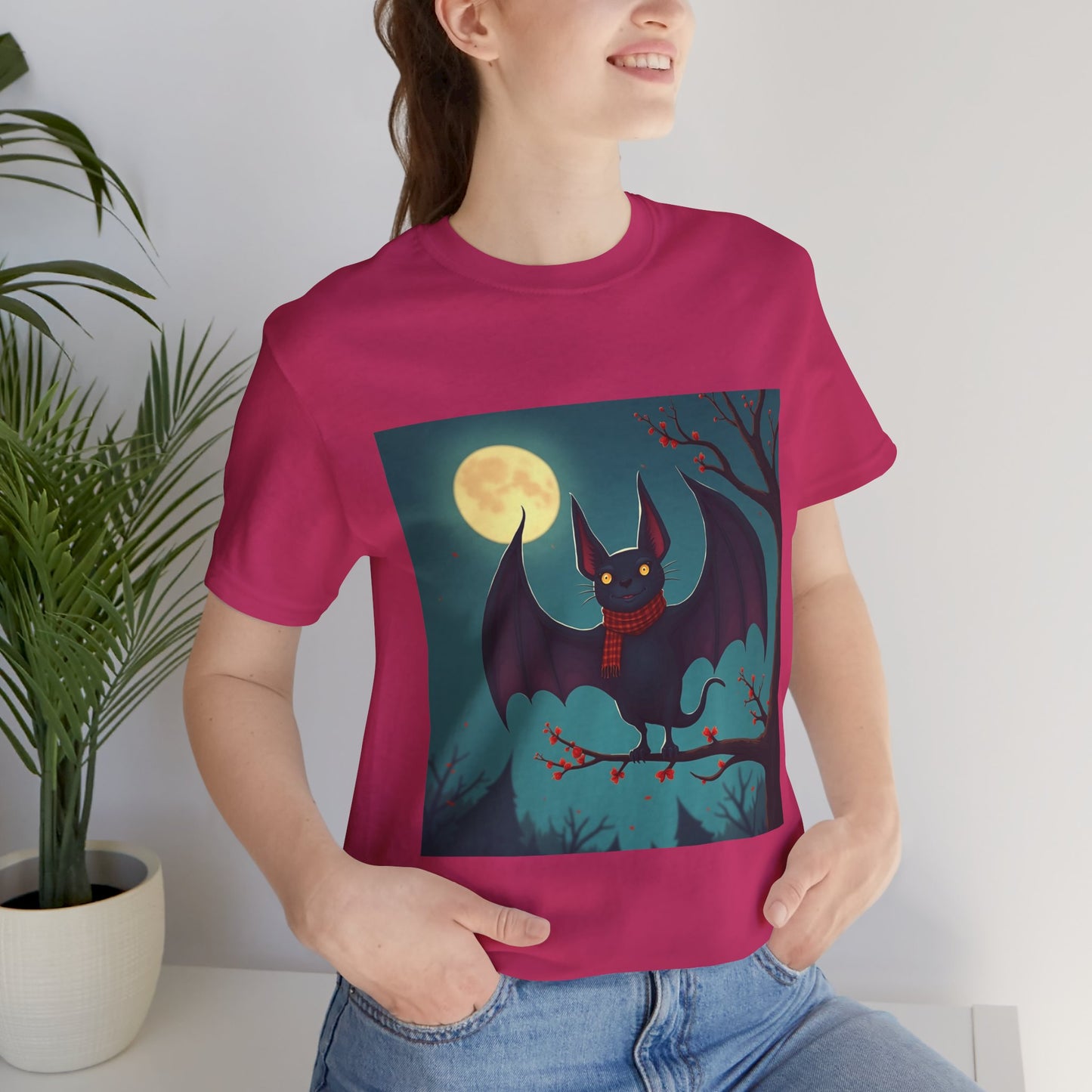 Cute Cold Bat Unisex Jersey Tee