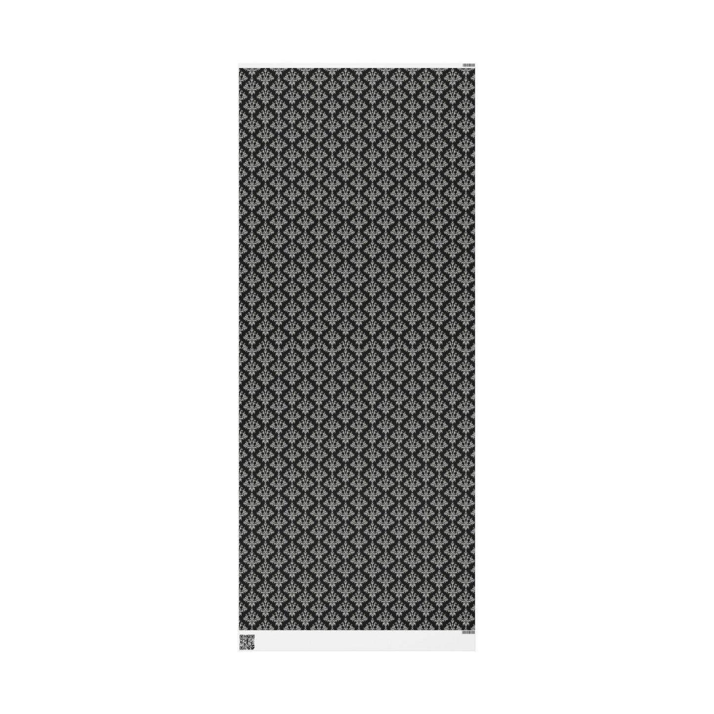 Gray and Black Victorian Pattern Wrapping Papers