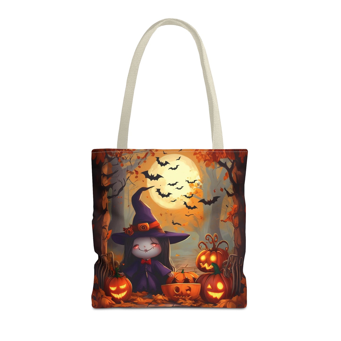 Spooky Cute Witch Tote Bag (AOP)